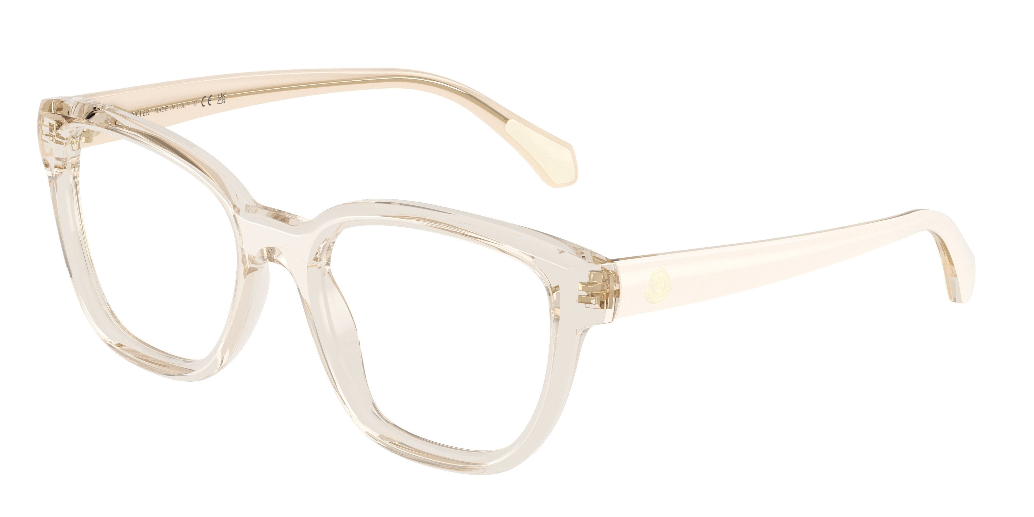 Eyeglasses Moncler ME 2028 (3003) color burro trasparente shape square lenses lente demo