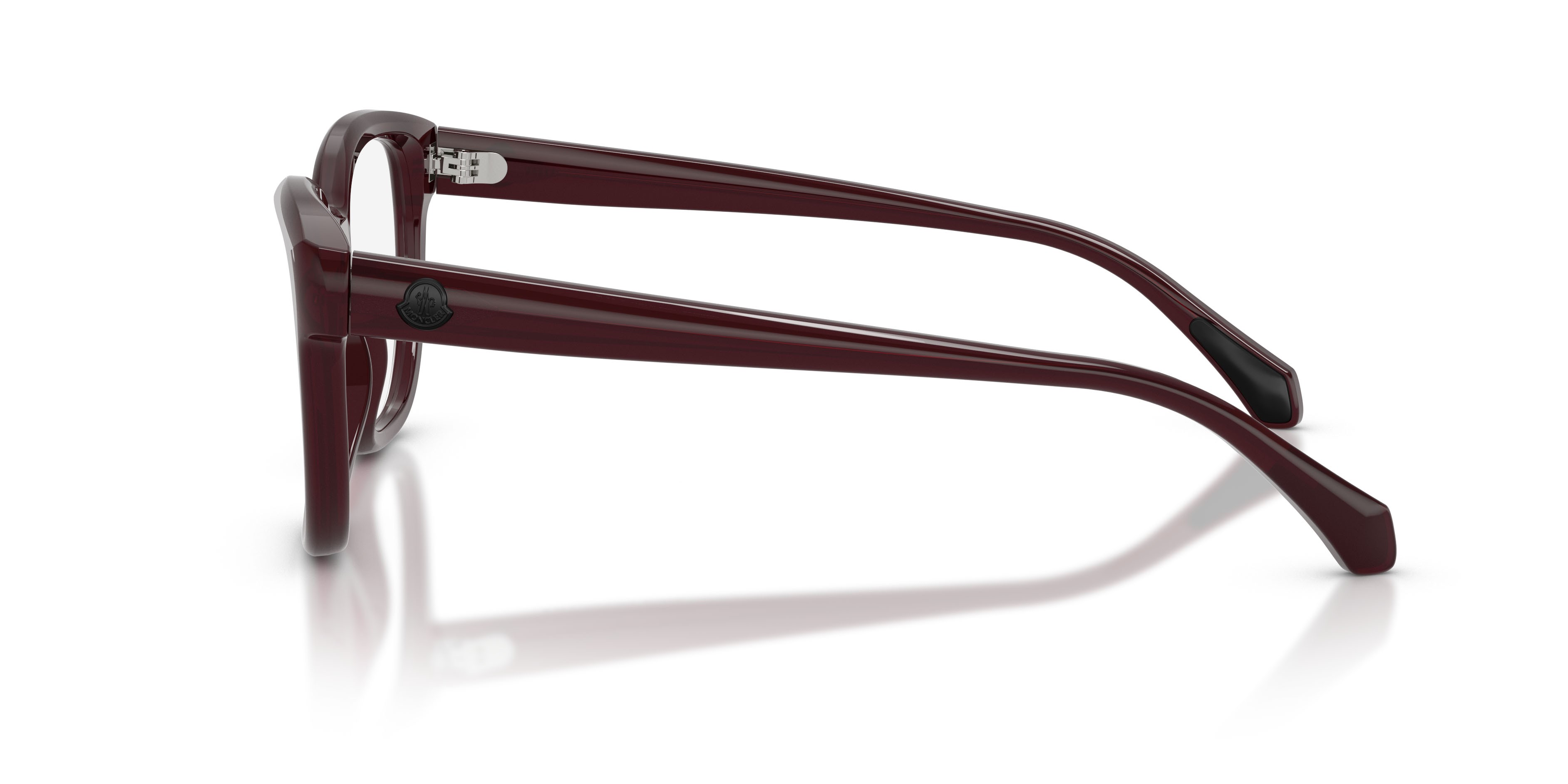 Eyeglasses Moncler ME 2028 (3044) color bordeaux perlaceo shape square lenses lente demo