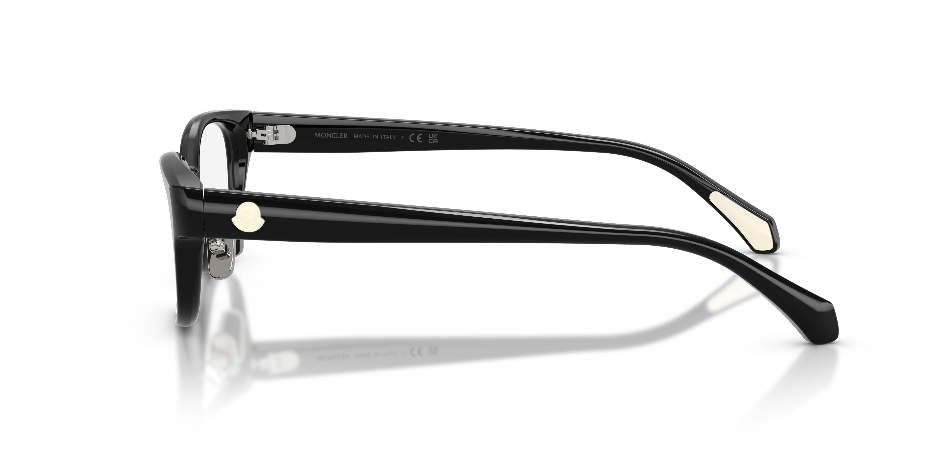 Eyeglasses Moncler ME 2029D (3001) color nero lucido shape oval lenses lente demo