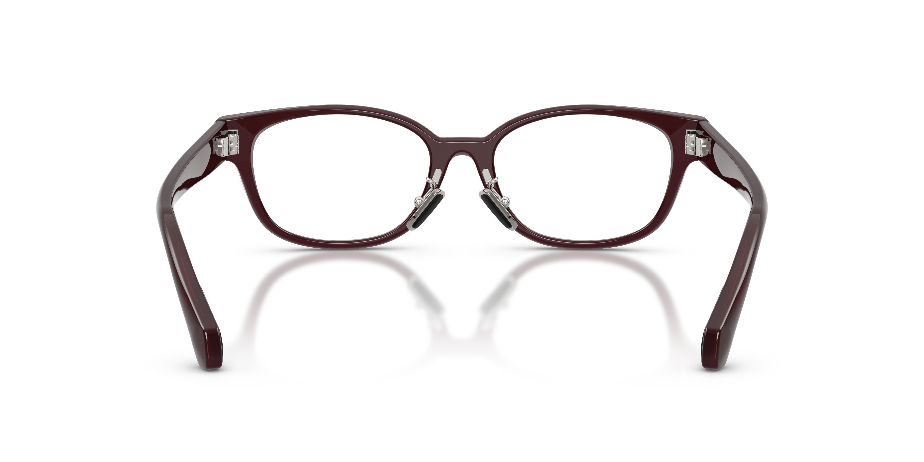 Eyeglasses Moncler ME 2029D (3044) color bordeaux perlaceo shape oval lenses lente demo