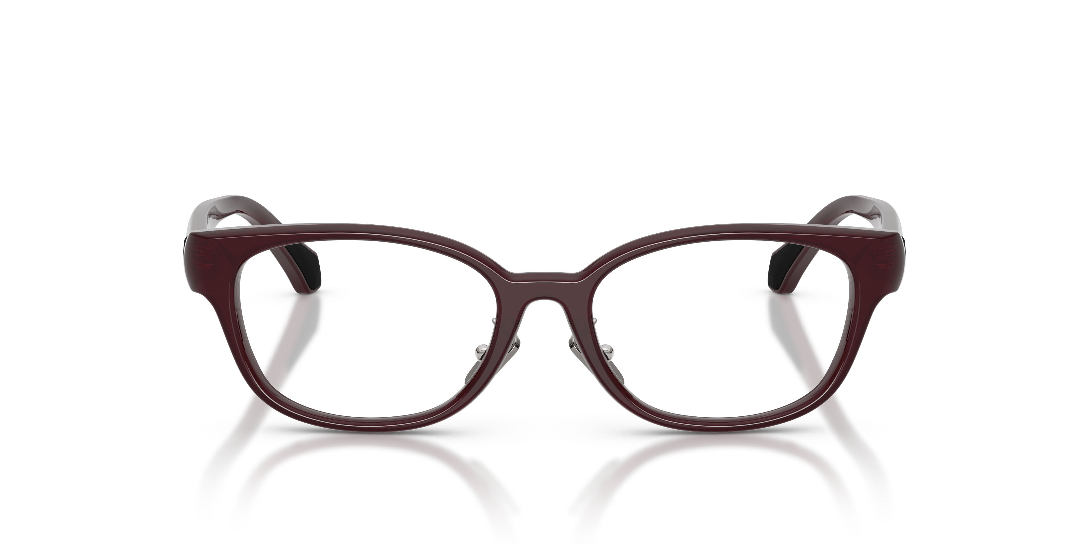 Eyeglasses Moncler ME 2029D (3044) color bordeaux perlaceo shape oval lenses lente demo