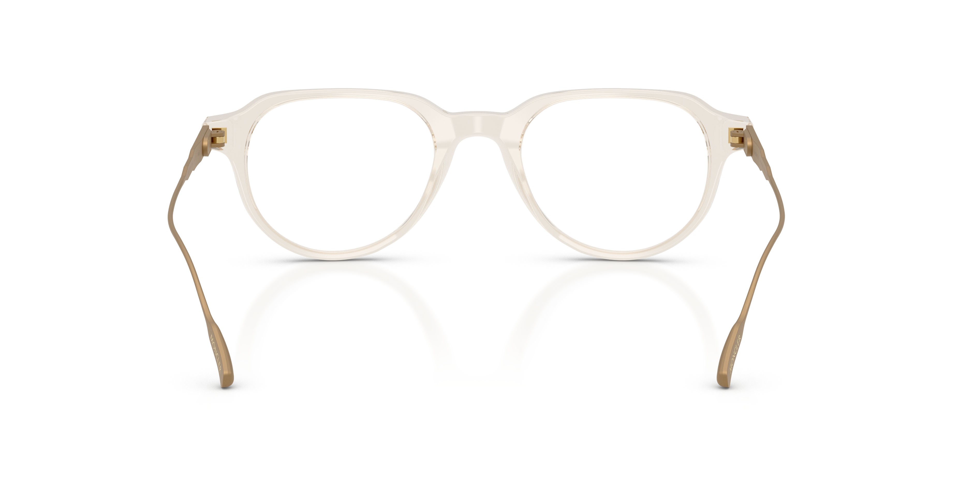 Eyeglasses Moncler ME 2031 (3003) color burro trasparente shape oval lenses lente demo