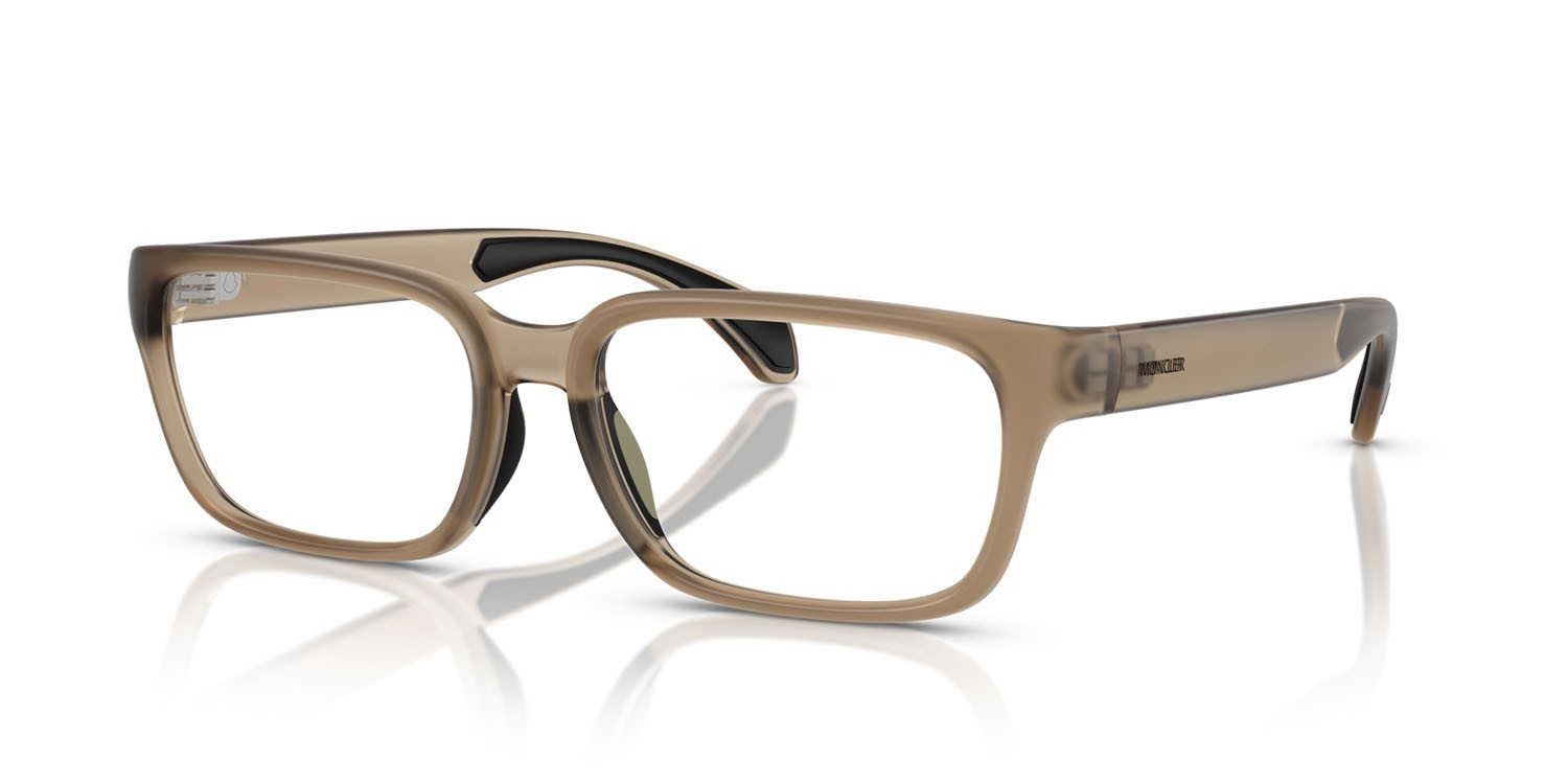 Eyeglasses Moncler ME 3001 (5010) color verde opaco shape rectangle lenses lente demo