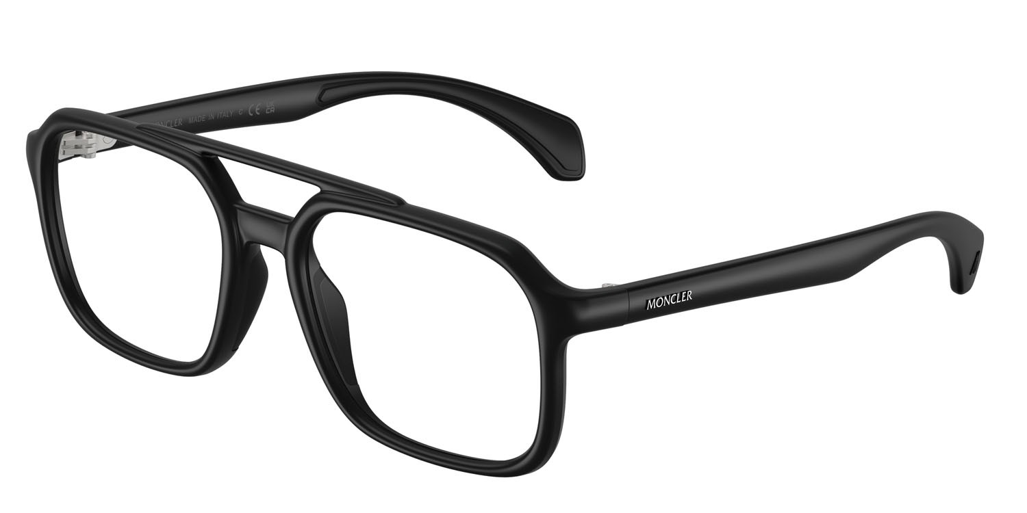 Eyeglasses Moncler ME 3002 (5006) color nero opaco shape square lenses lente demo