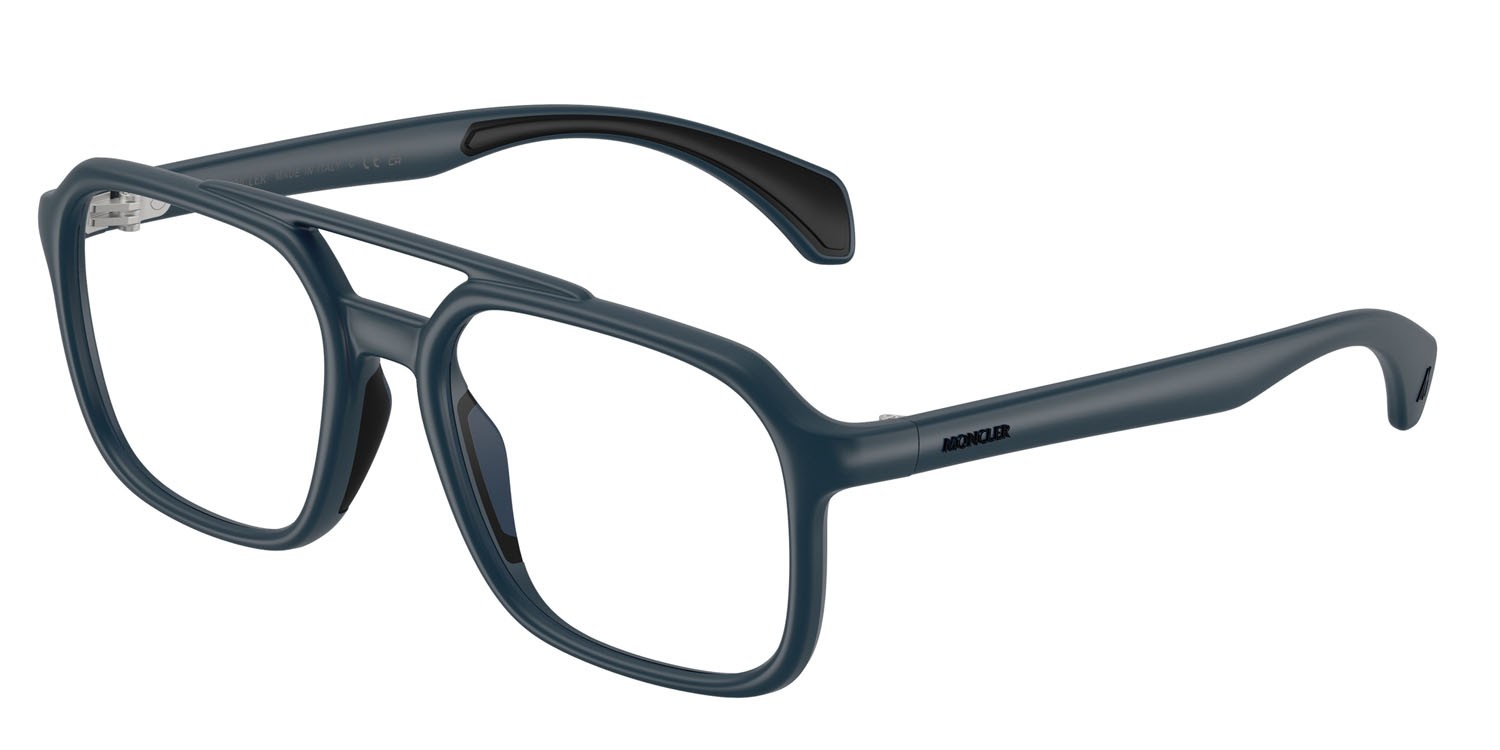 Eyeglasses Moncler ME 3002 (5008) color blu opaco shape square lenses lente demo
