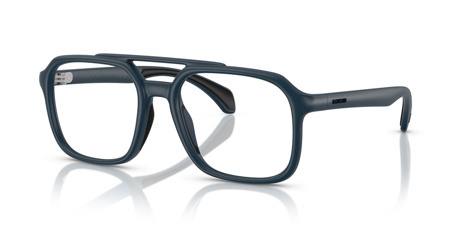 Eyeglasses Moncler ME 3002 (5008) color blu opaco shape square lenses lente demo