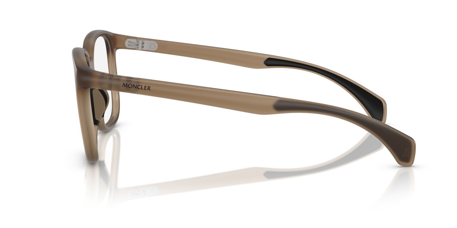 Eyeglasses Moncler ME 3003 (5012) color marrone chiaro opalino shape square lenses lente demo