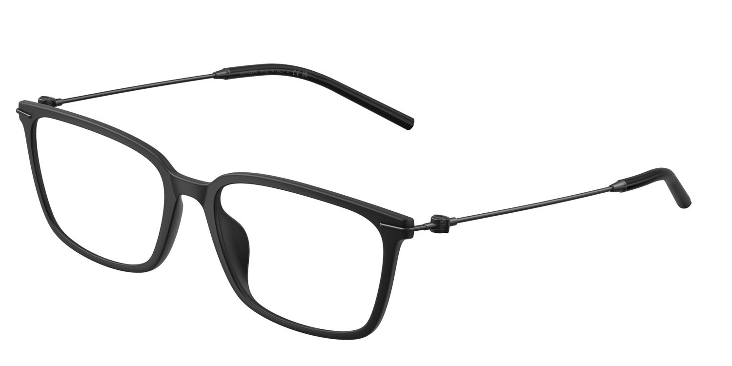 Eyeglasses Moncler ME 3004D (5013) color nero opaco shape rectangle lenses lente demo