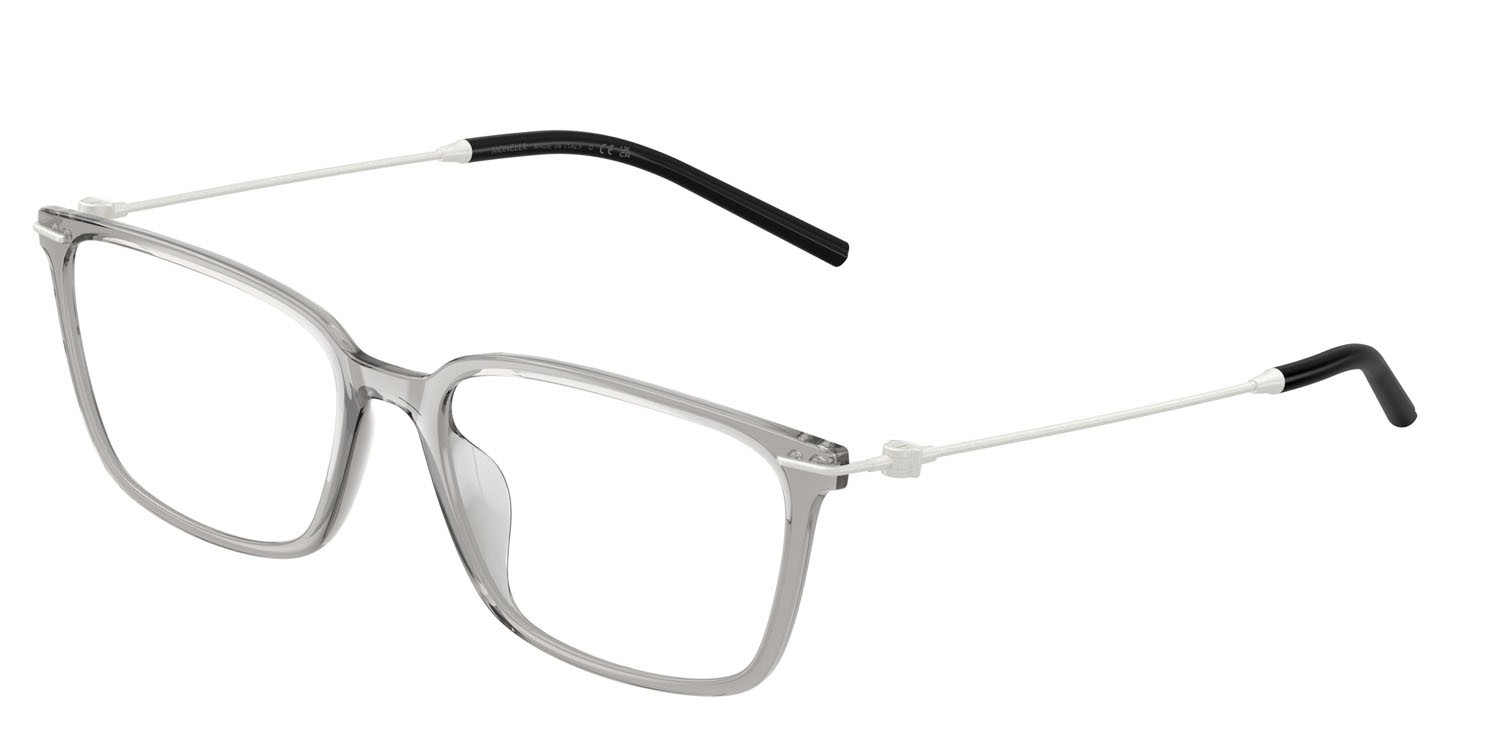 Eyeglasses Moncler ME 3004D (5015) color grigio chiaro shape rectangle lenses lente demo