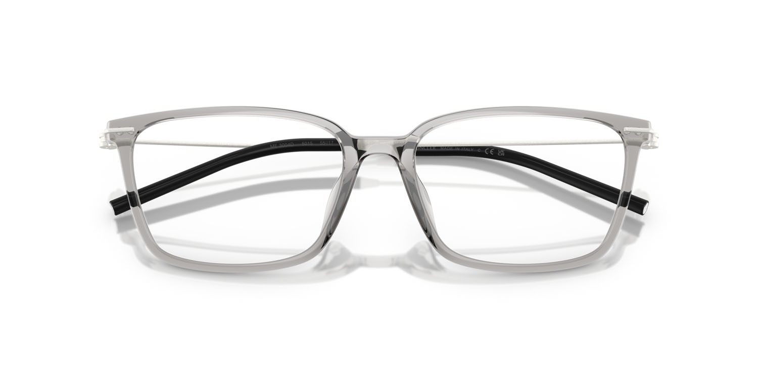 Eyeglasses Moncler ME 3004D (5015) color grigio chiaro shape rectangle lenses lente demo