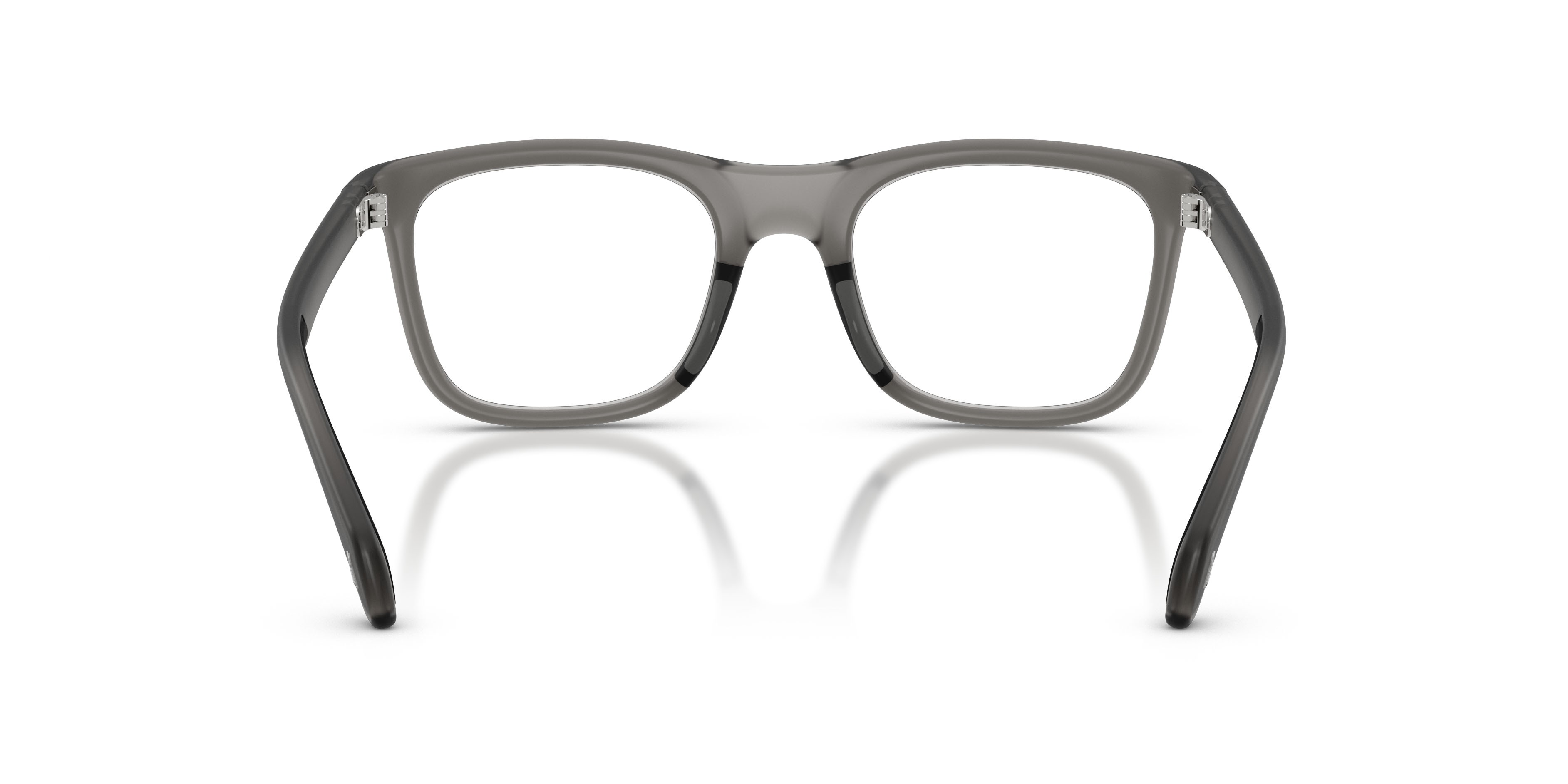 Eyeglasses Moncler ME 3005U (5003) color grigio opaco trasparente shape square lenses lente demo