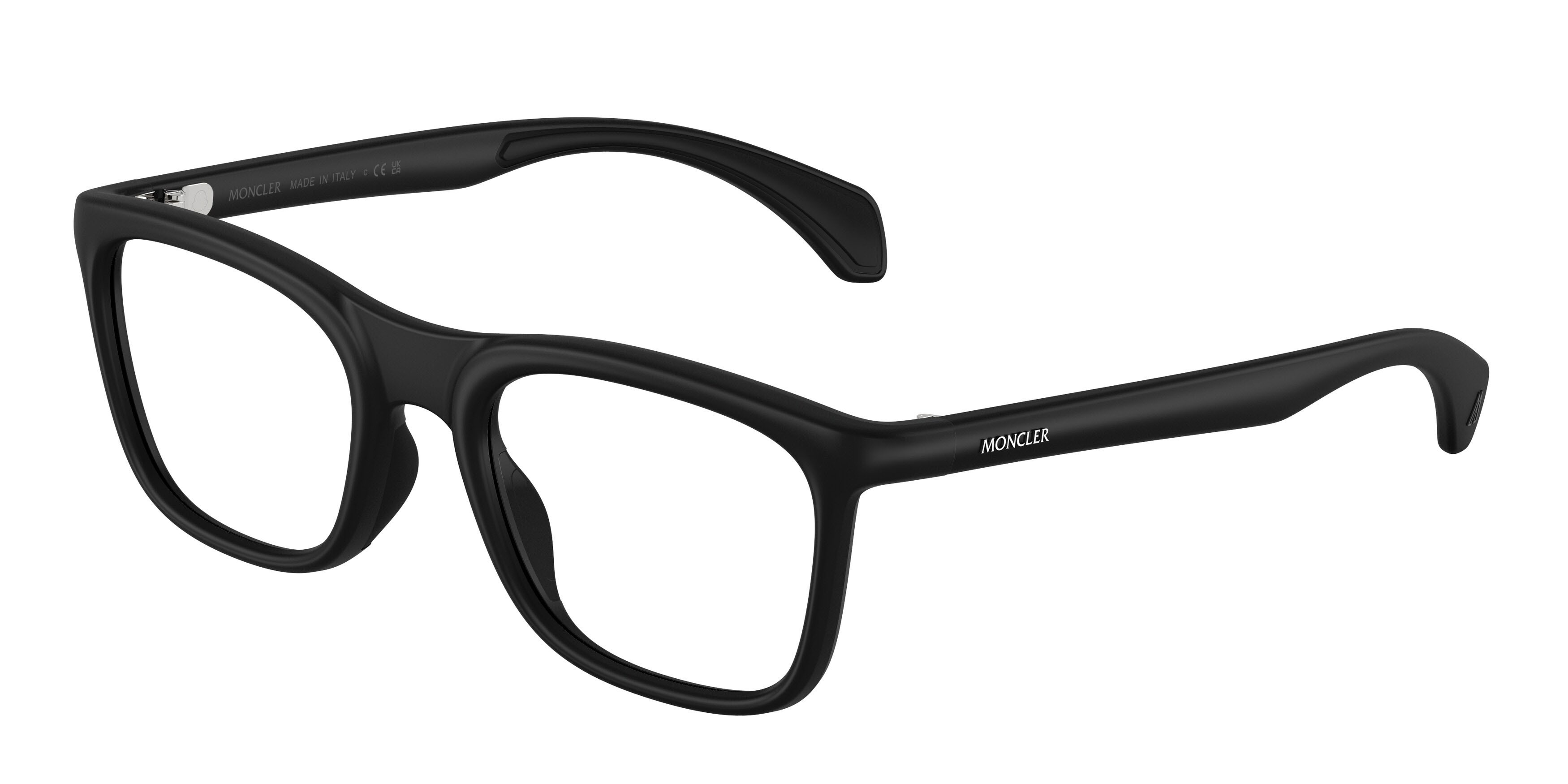 Eyeglasses Moncler ME 3005U (5006) color nero opaco shape square lenses lente demo
