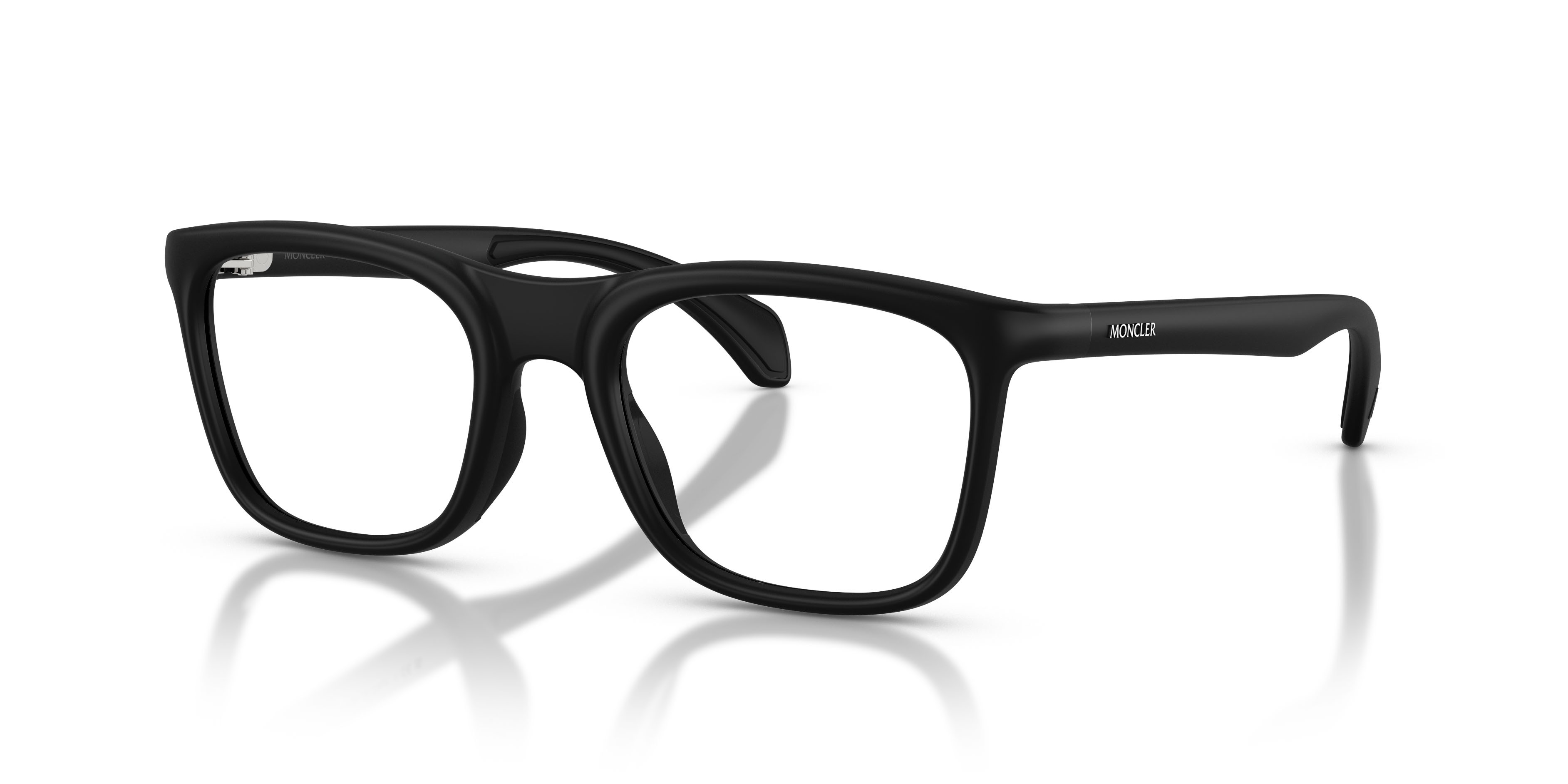 Eyeglasses Moncler ME 3005U (5006) color nero opaco shape square lenses lente demo