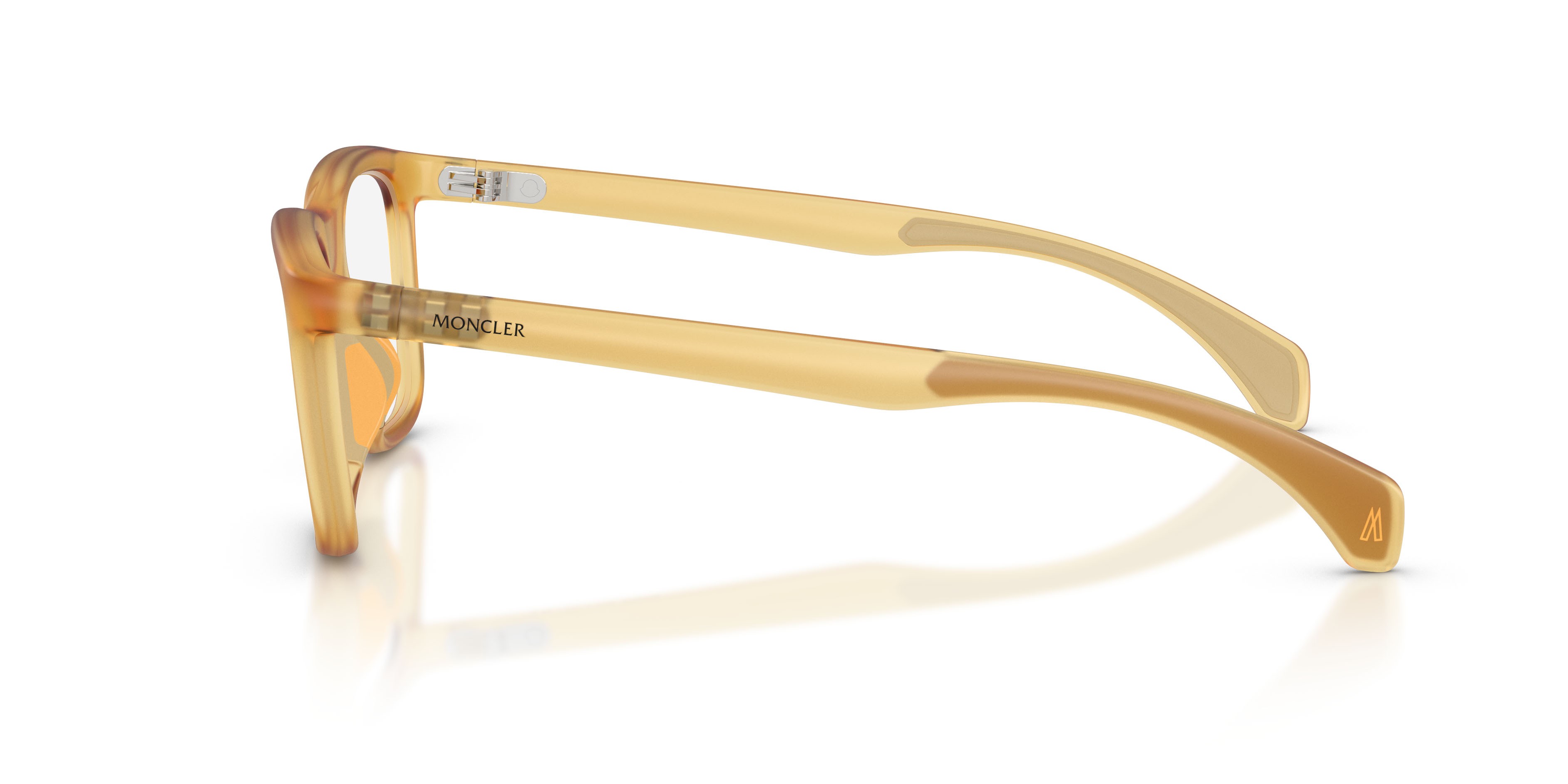 Eyeglasses Moncler ME 3005U (5044) color burro trasparente shape square lenses lente demo