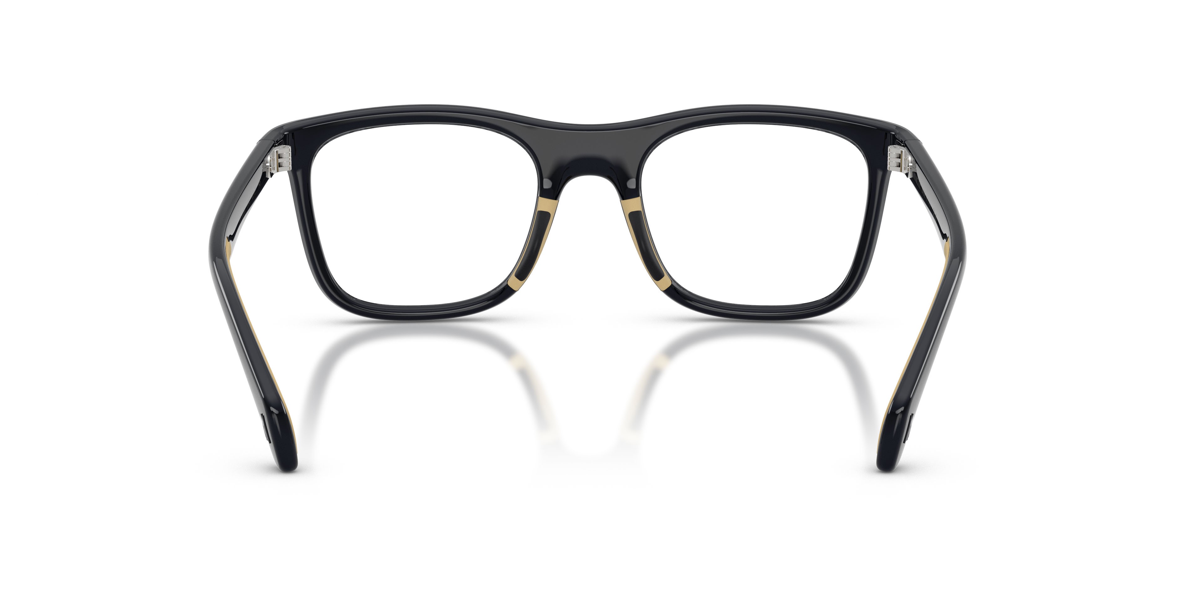 Eyeglasses Moncler ME 3005U (5045) color blu tinta unita lucido shape square lenses lente demo