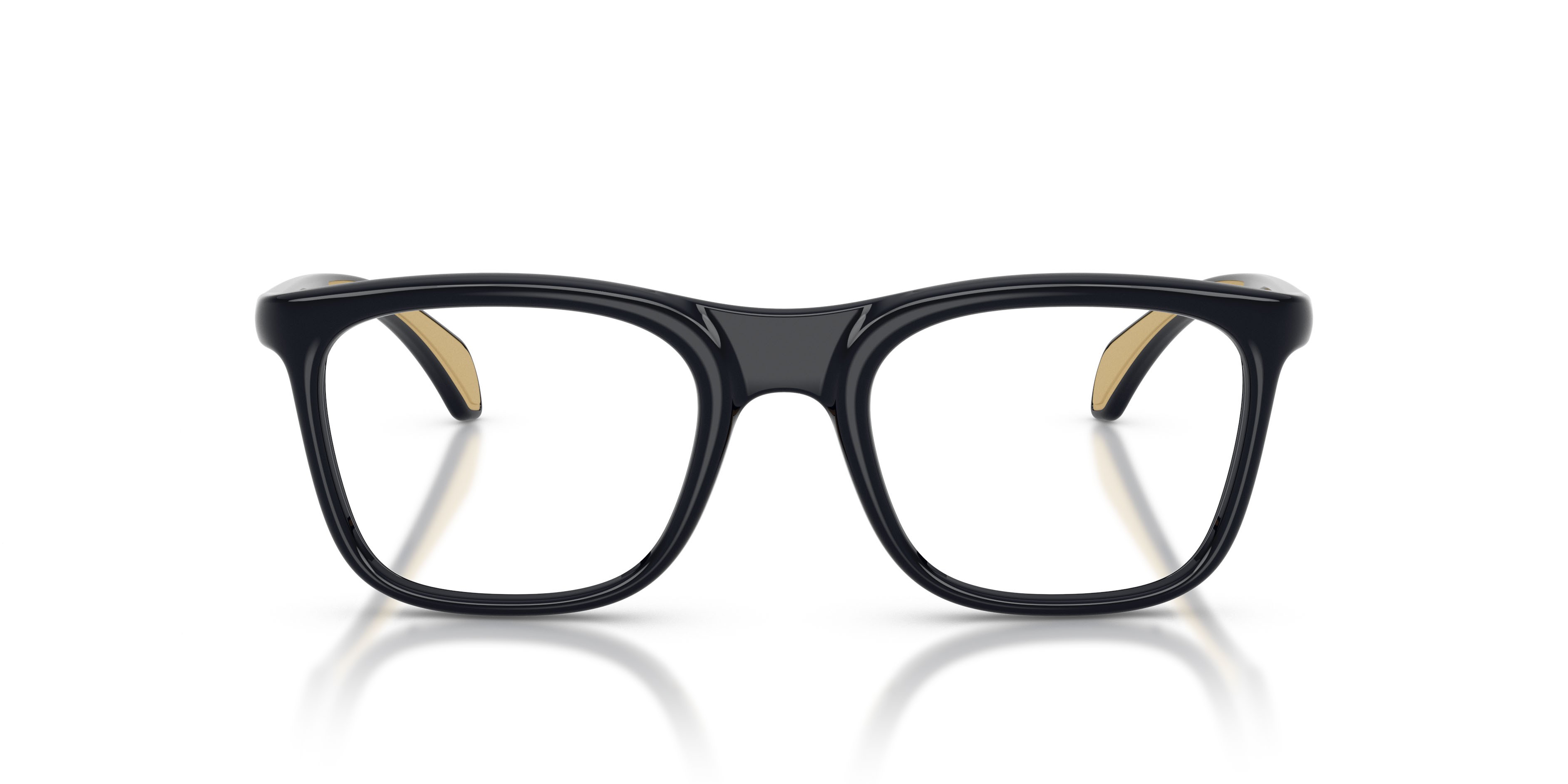 Eyeglasses Moncler ME 3005U (5045) color blu tinta unita lucido shape square lenses lente demo