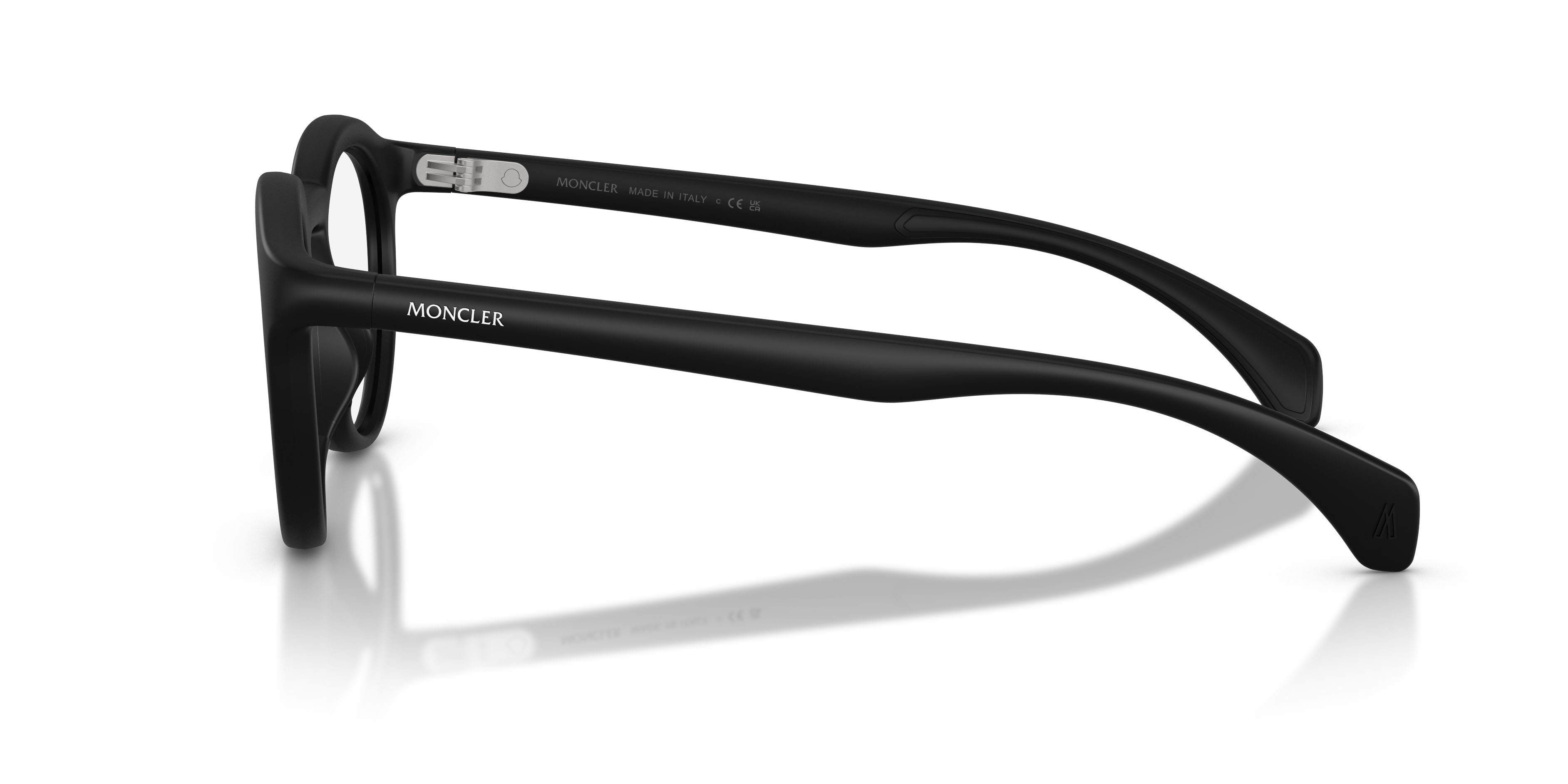 Eyeglasses Moncler ME 3006U (5006) color nero opaco shape round lenses lente demo