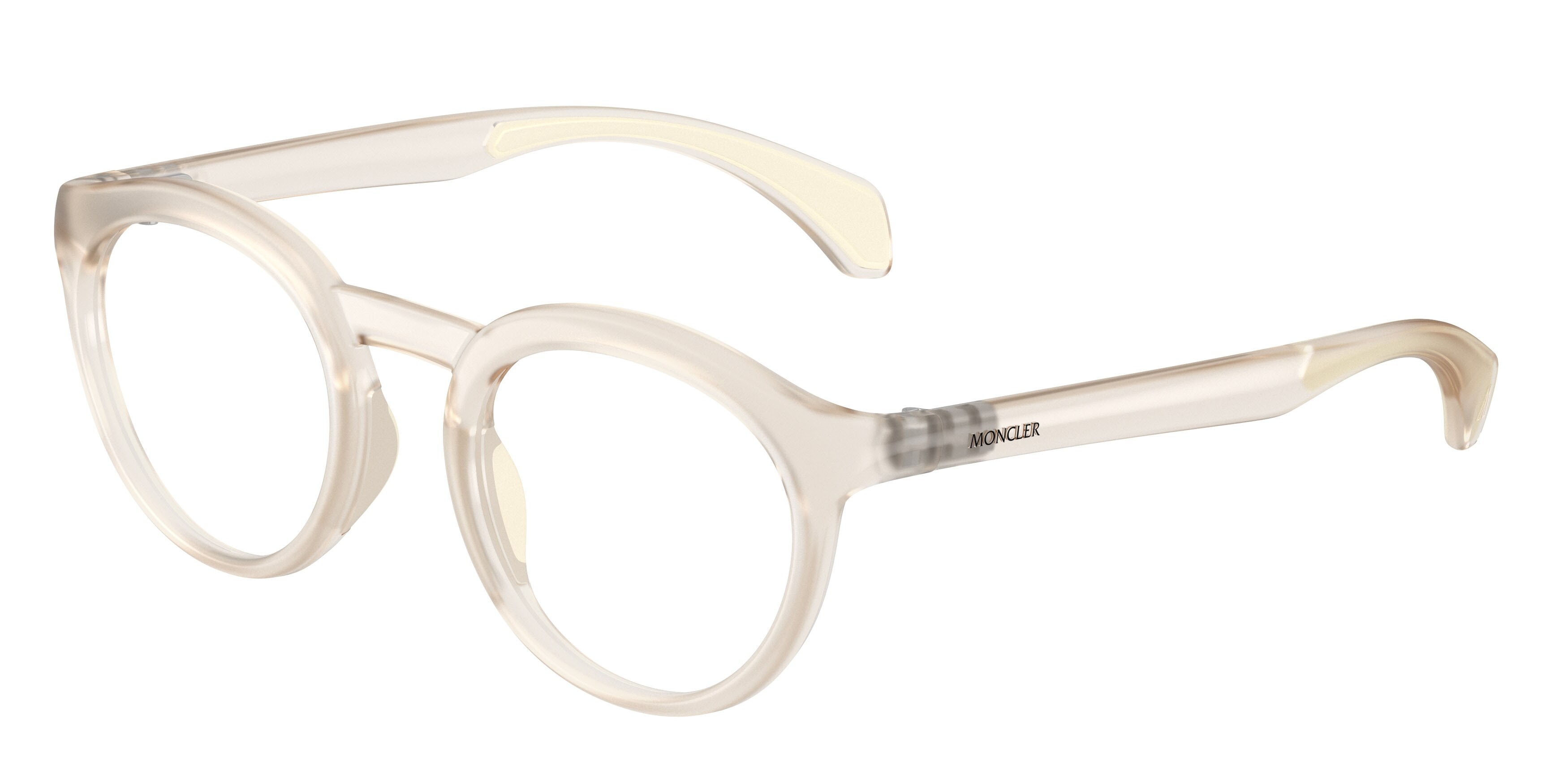 Eyeglasses Moncler ME 3006U (5042) color burro trasparente shape round lenses lente demo