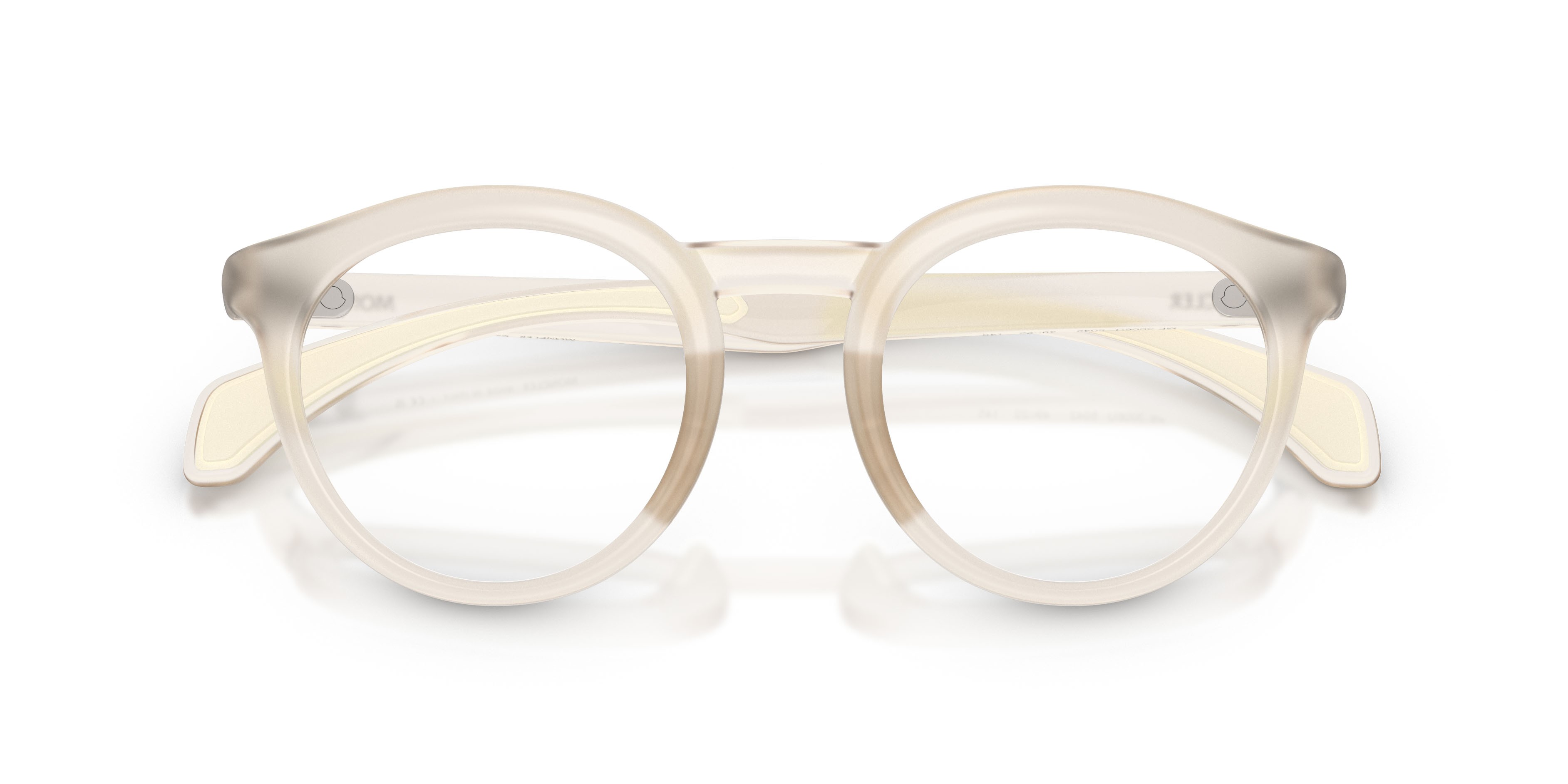 Eyeglasses Moncler ME 3006U (5042) color burro trasparente shape round lenses lente demo
