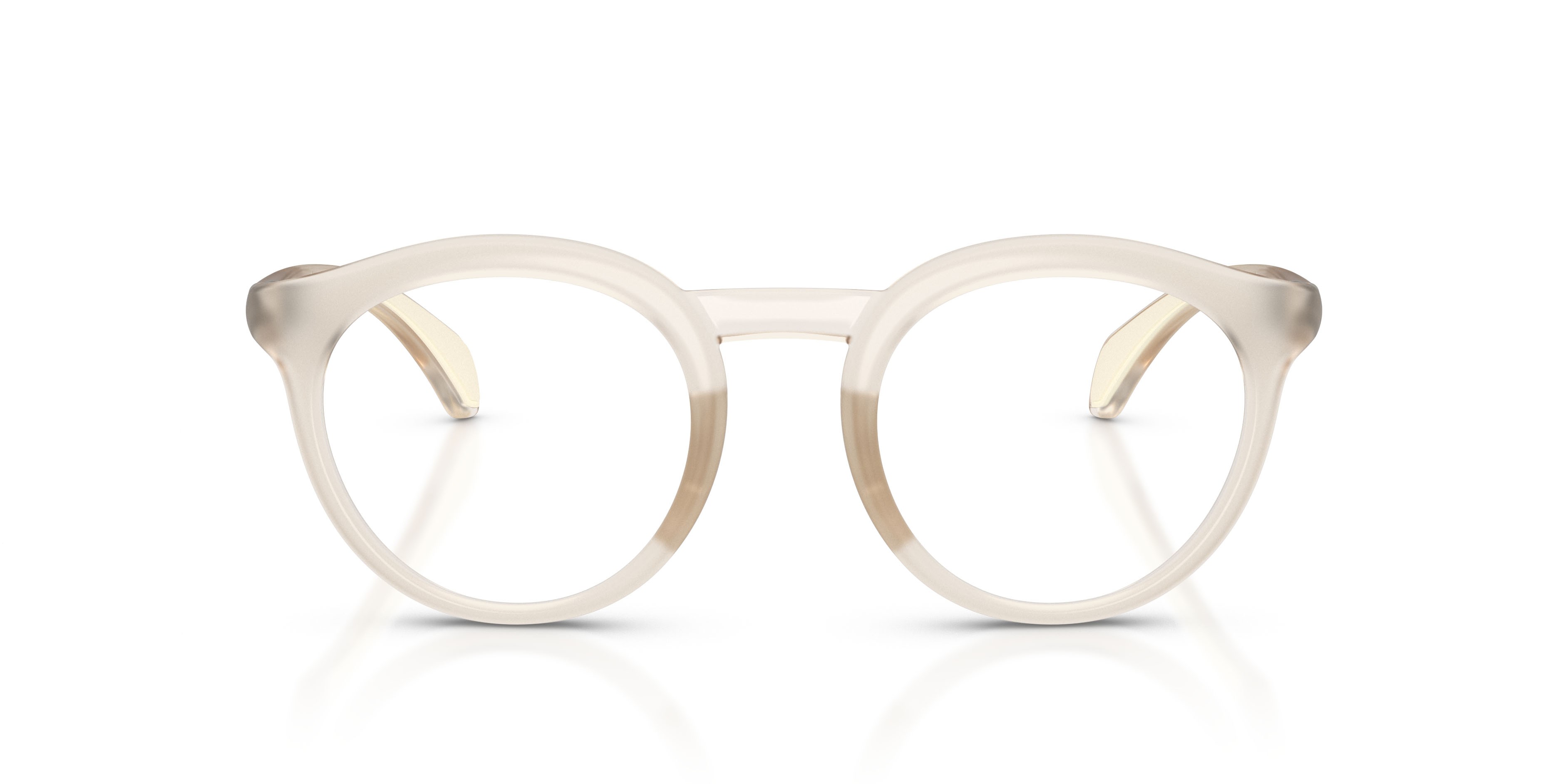 Eyeglasses Moncler ME 3006U (5042) color burro trasparente shape round lenses lente demo