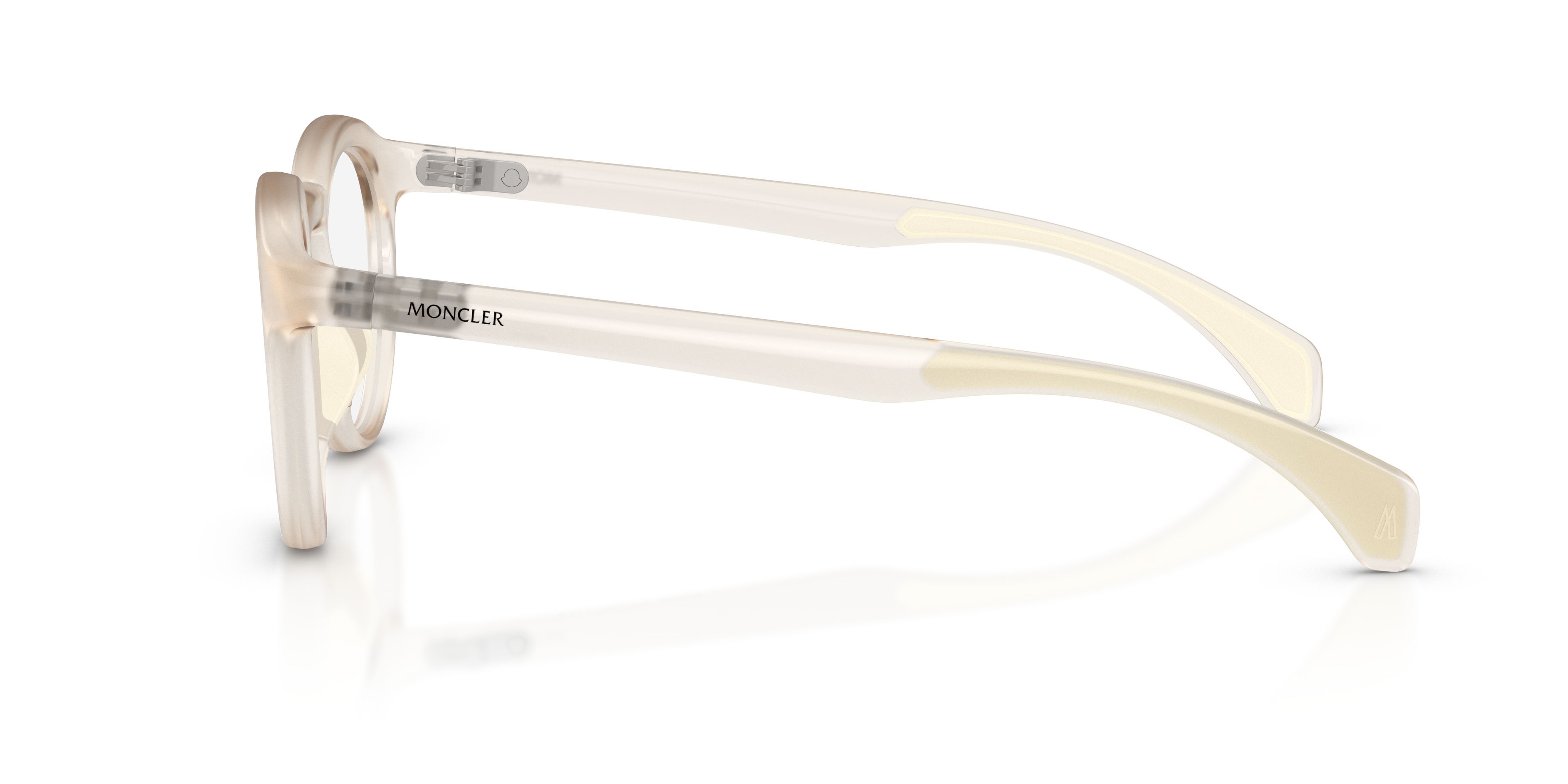 Eyeglasses Moncler ME 3006U (5042) color burro trasparente shape round lenses lente demo