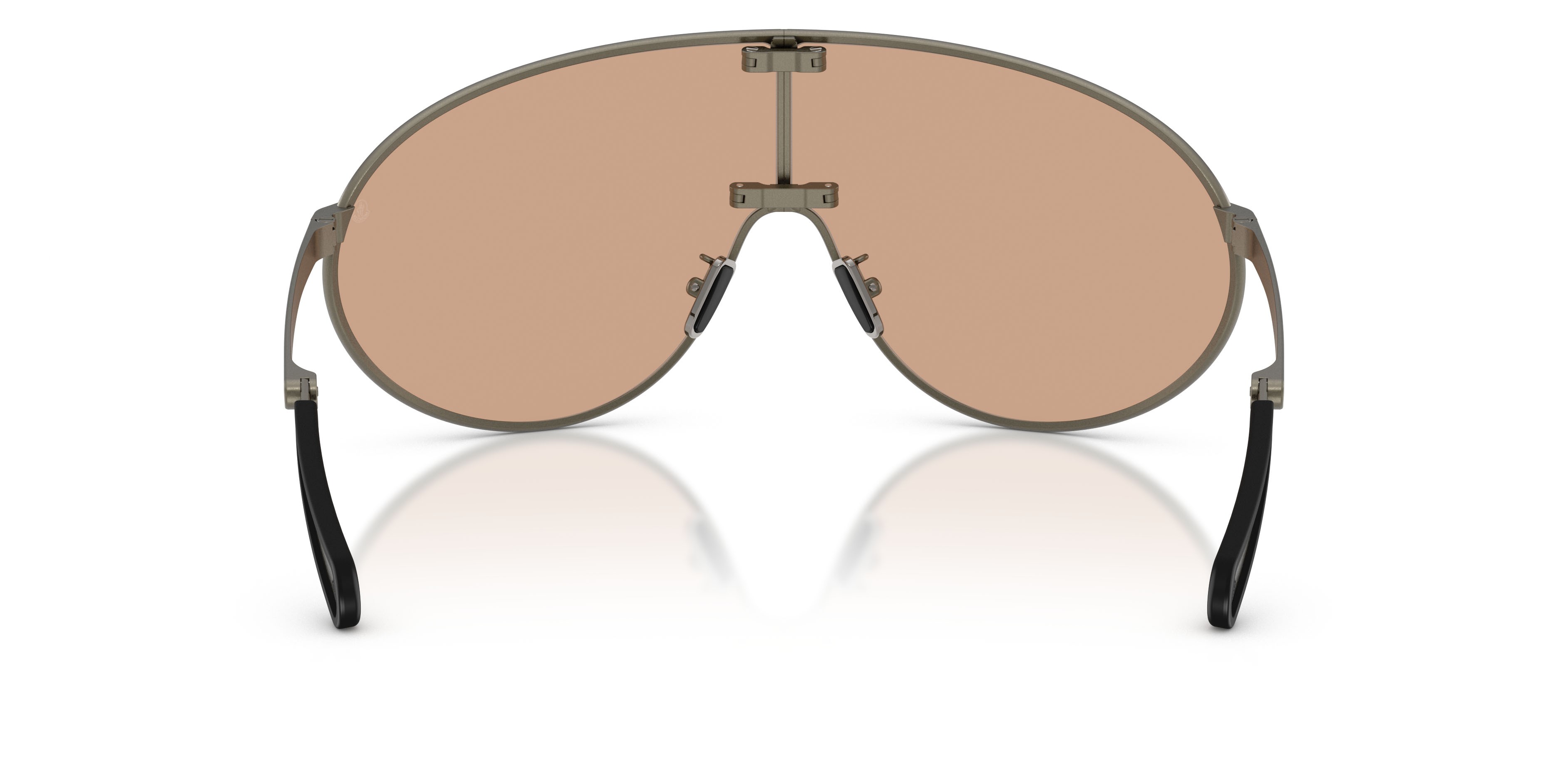Occhiali da sole Moncler Vekto ME 4007 (1002/3) colore matte anthracite forma aviator lenti marrone scuro