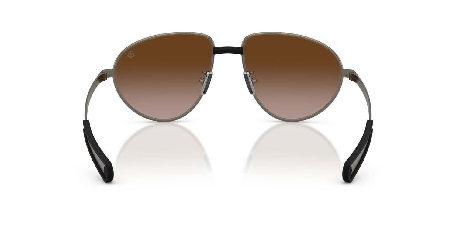 Occhiali da sole Moncler Vizla ME 4009 (100213) colore matte anthracite forma aviator lenti marrone sfumato