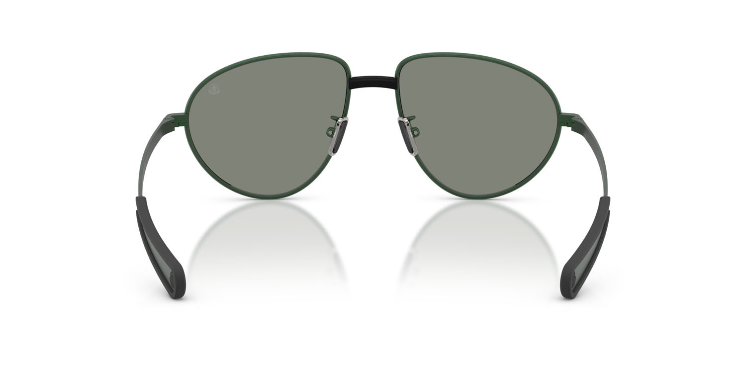 Occhiali da sole Moncler Vizla ME 4009 (10186R) colore verde opaco forma aviator lenti verde a specchio