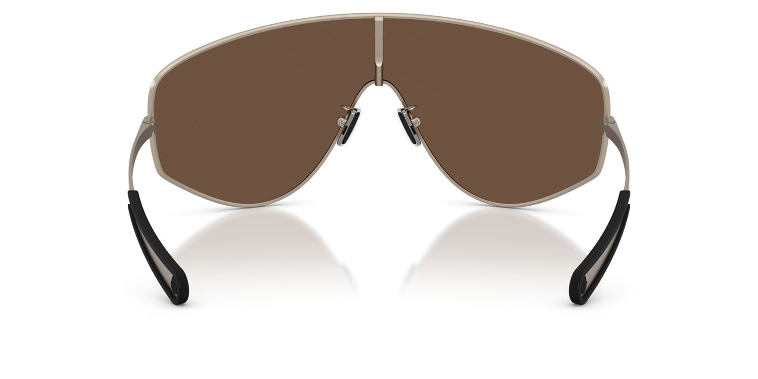 Sunglasses Moncler Tanium ME 4011T (1003F9) color bronzo opaco shape aviator lenses marrone a specchio