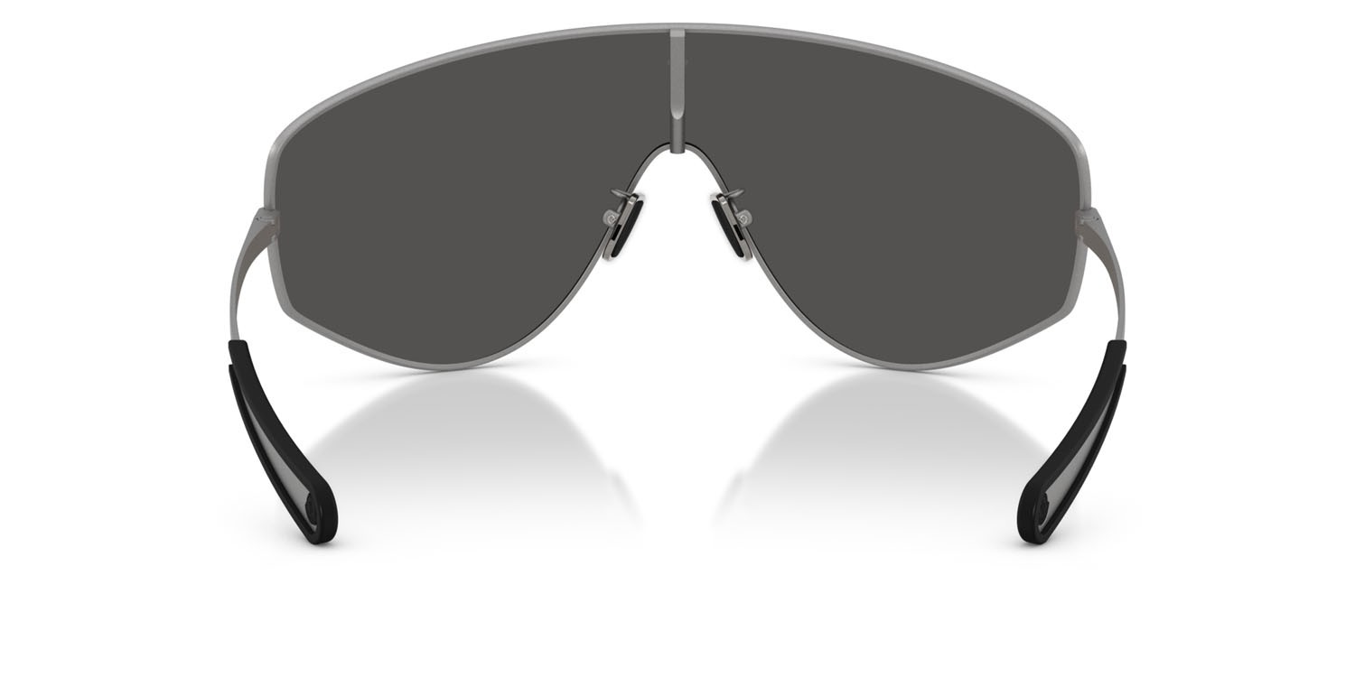 Sunglasses Moncler Tanium ME 4011T (101687) color matte frozen shape aviator lenses grigio scuro tinta unita