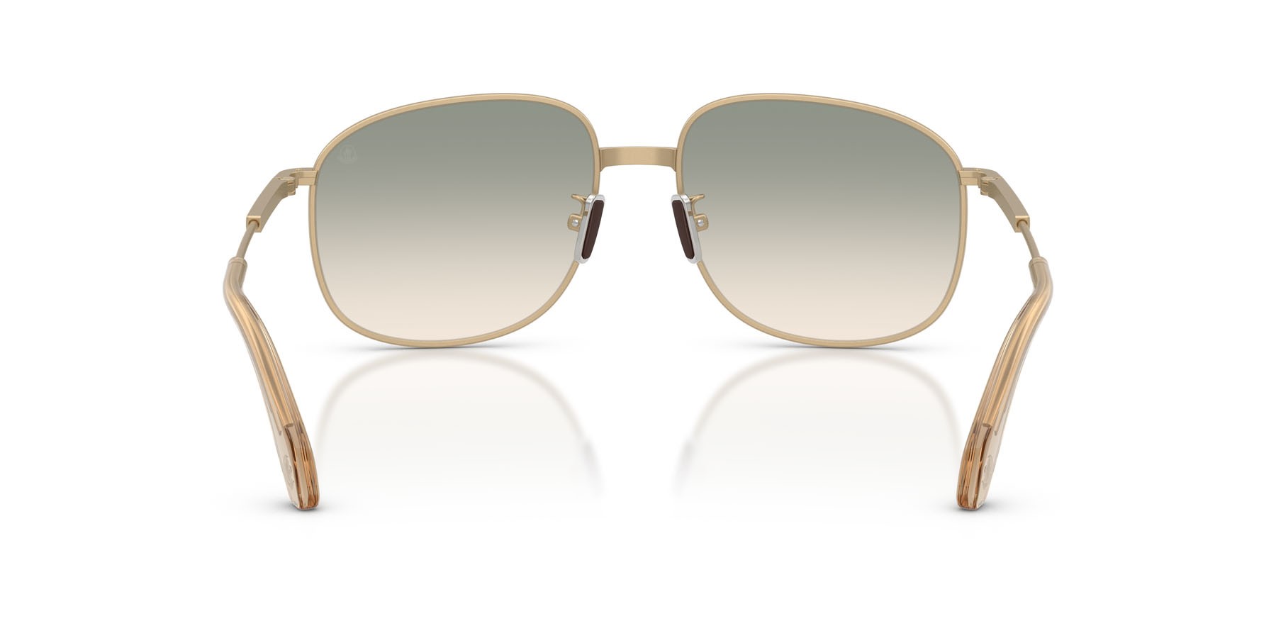 Occhiali da sole Moncler Fennix ME 4013 (10242C) colore oro pallido opaco forma aviator lenti marrone sfumato