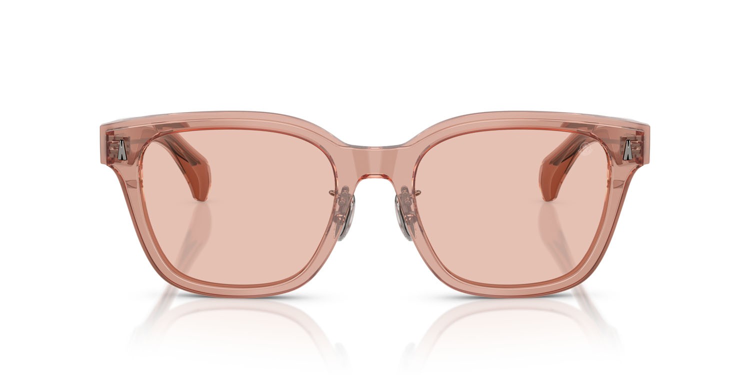 Occhiali da sole Moncler Metrope ME 6002D (300884) colore rosa trasparente forma quadrato lenti rosa