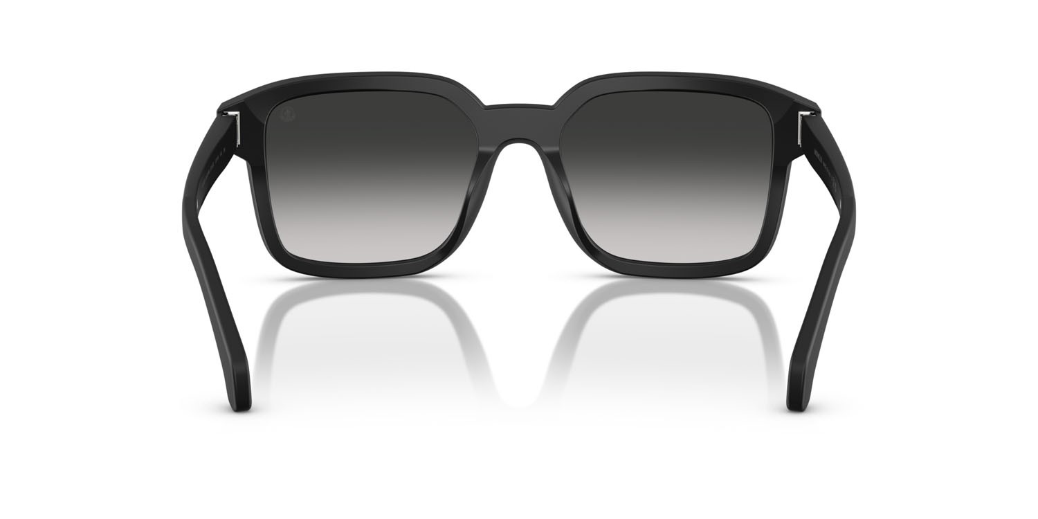 Occhiali da sole Moncler Quaderna ME 6006 (30103C) colore nero opaco forma quadrato lenti grigio chiaro sfumato nero