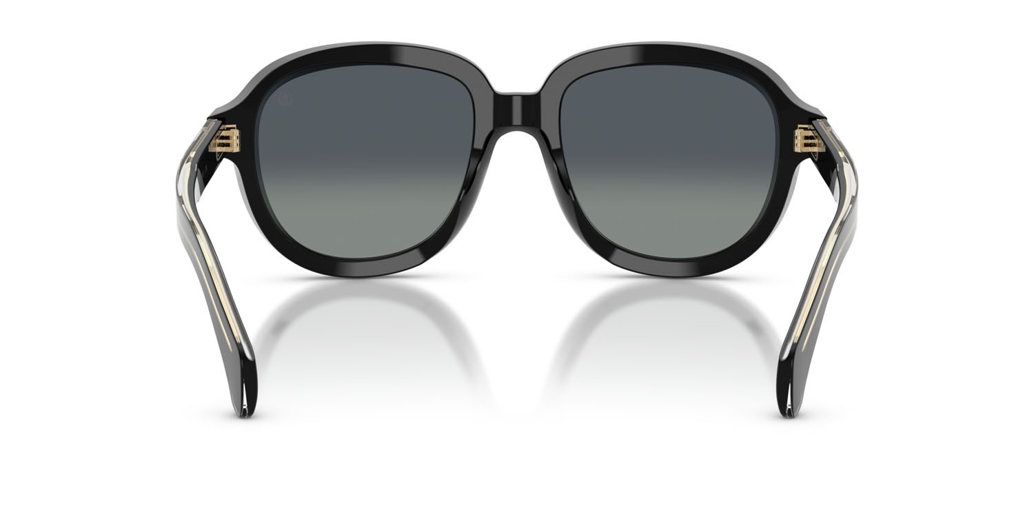 Occhiali da sole Moncler Cirsee ME 6007U (30013C) colore nero lucido forma aviator lenti grigio sfumato
