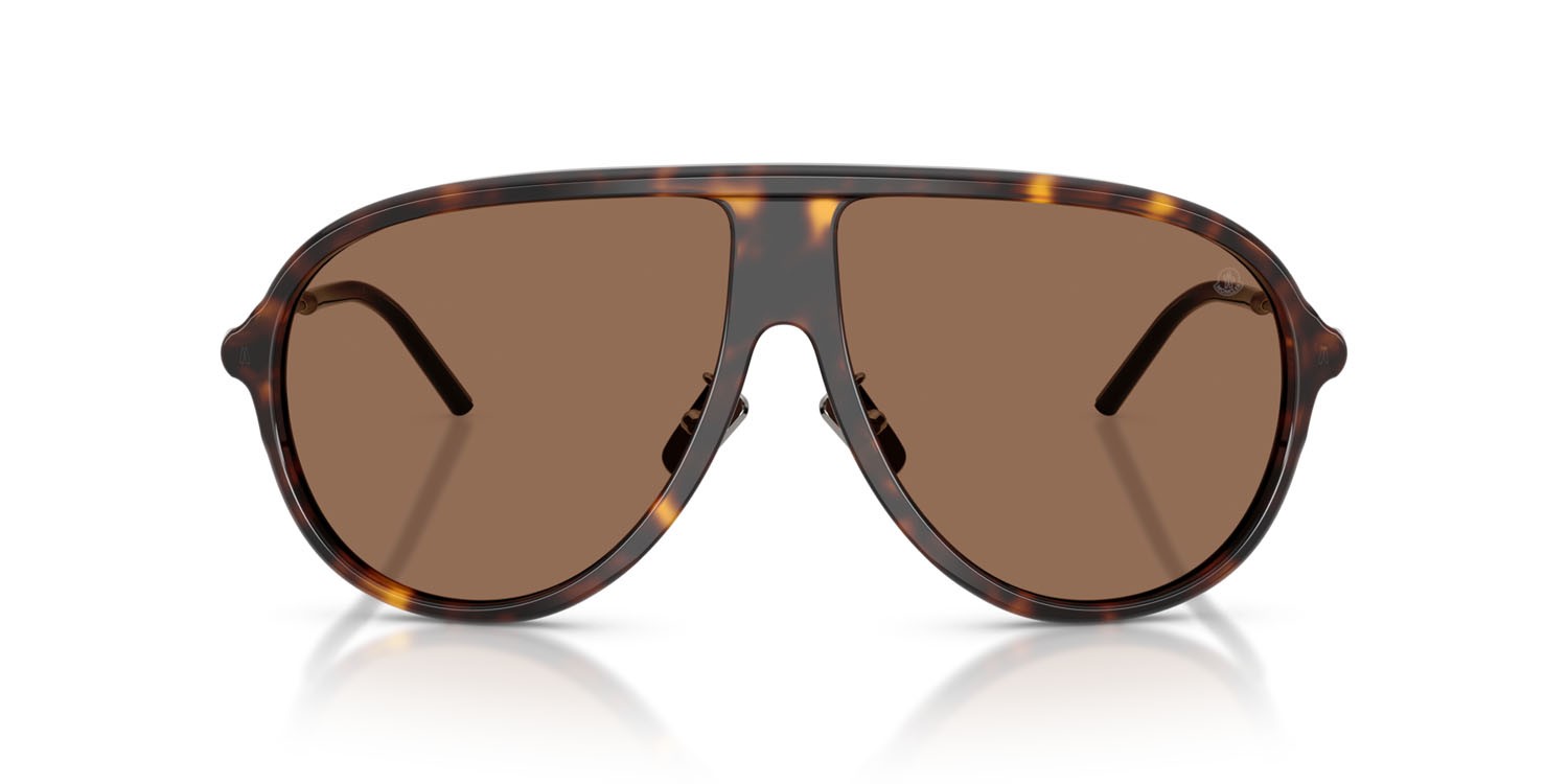 Occhiali da sole Moncler Glyde ME 6009 (300273) colore havana lucido forma aviator lenti marrone tinta unita