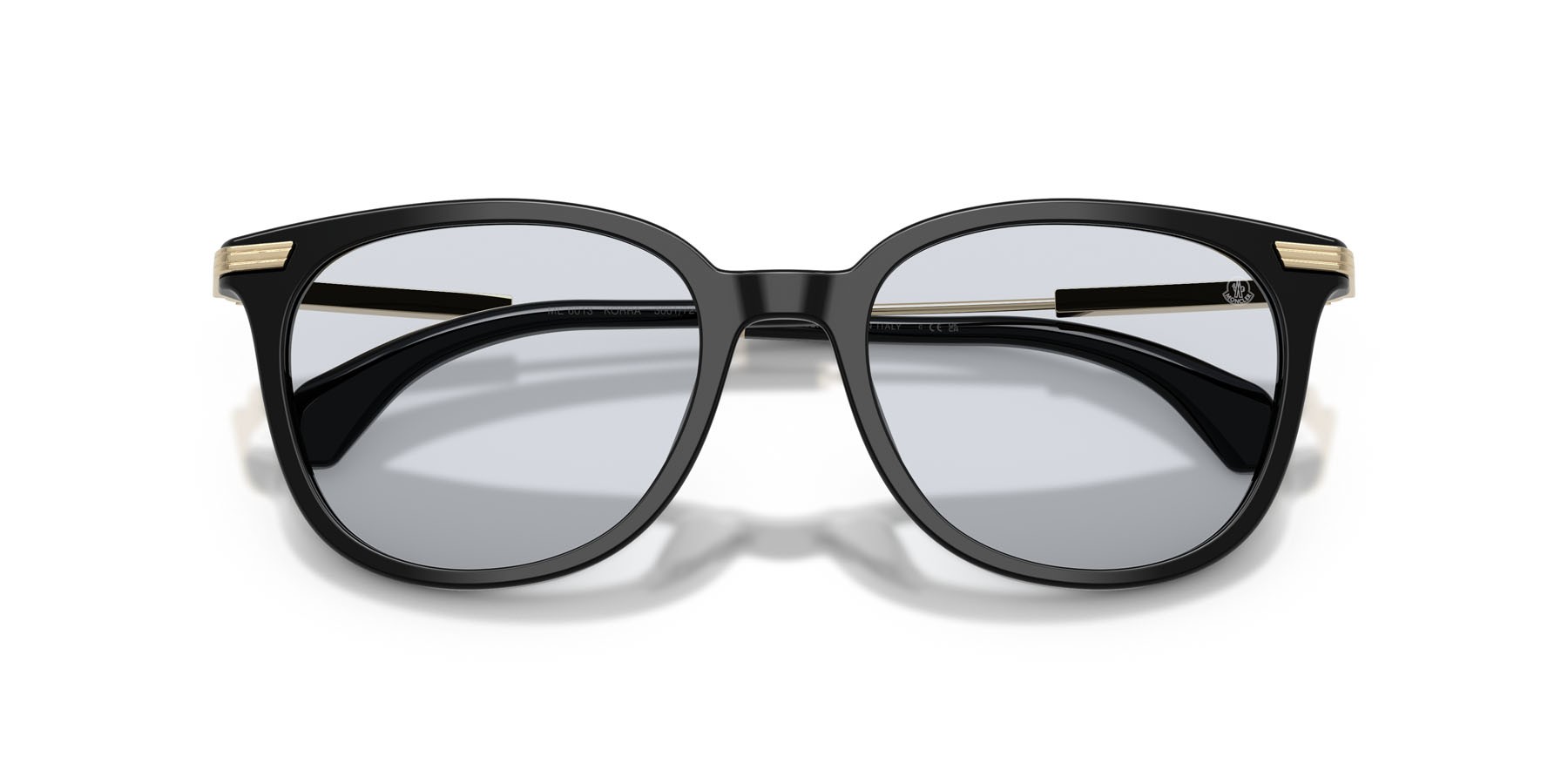 Occhiali da sole Moncler Korra ME 6013 (300172) colore nero lucido forma ovale lenti solid light azure