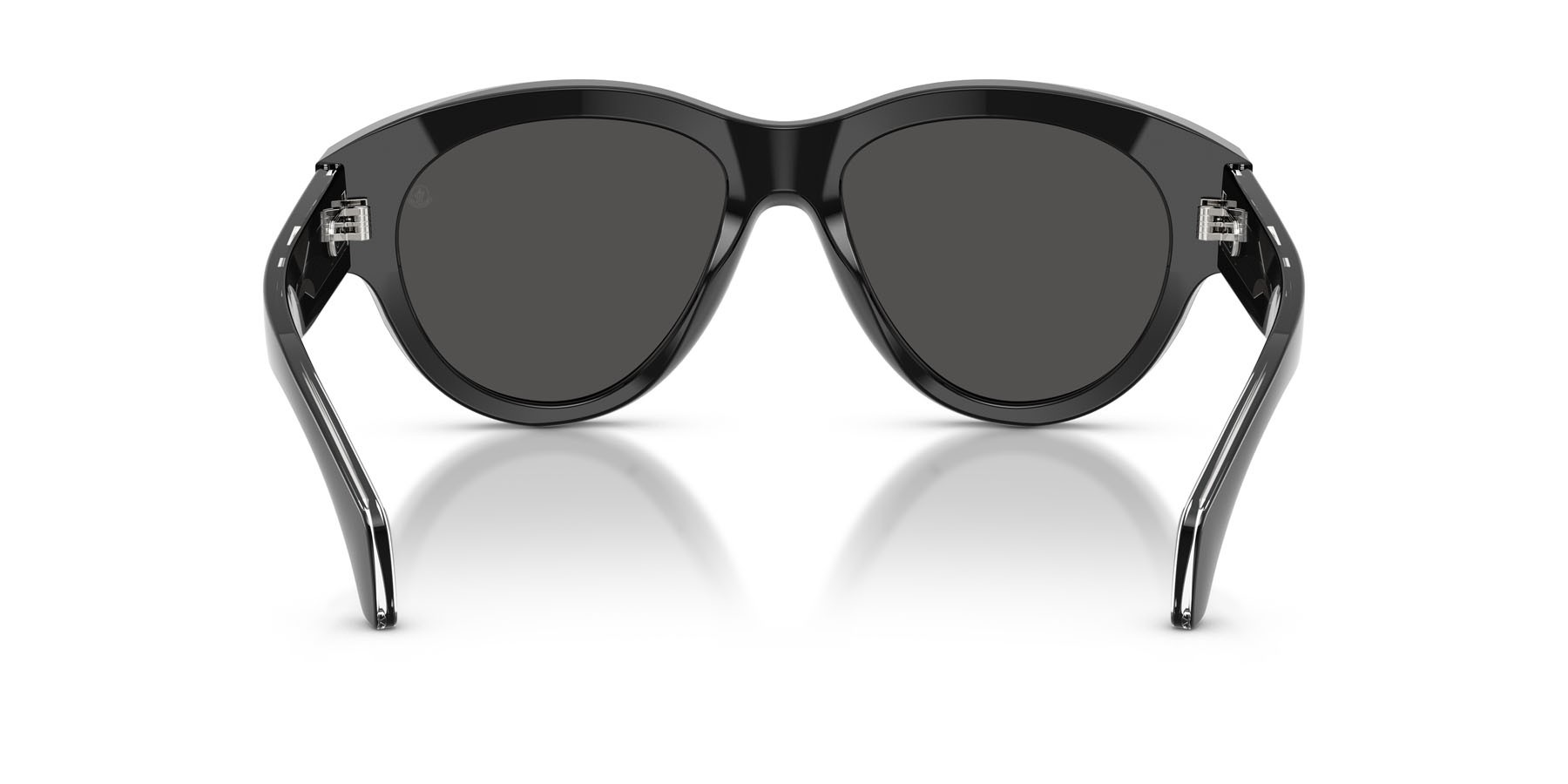 Sunglasses Moncler Chicane ME 6016U (300187) color nero lucido shape aviator lenses grigio scuro tinta unita
