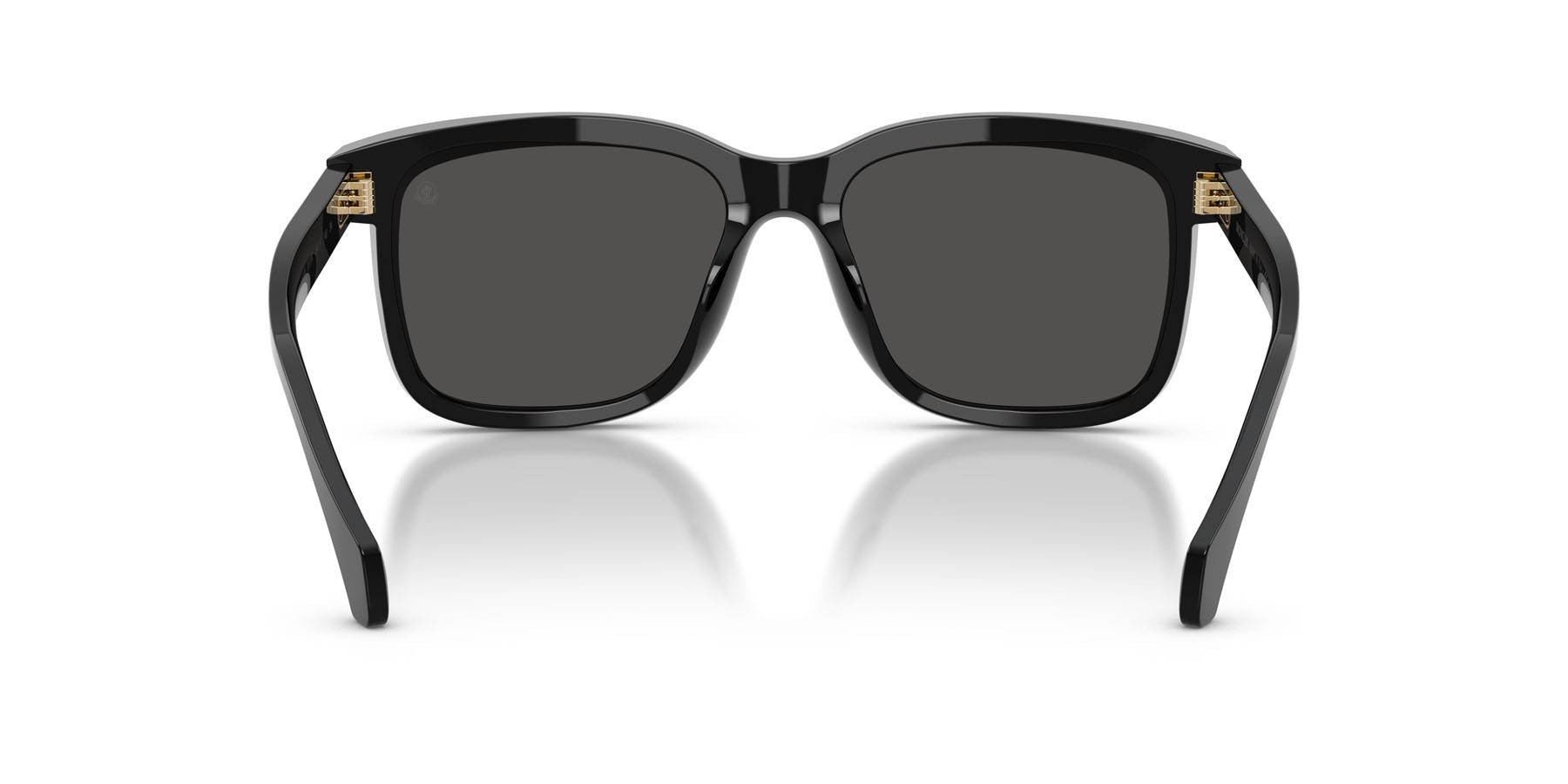 Occhiali da sole Moncler Valaire ME 6018 (300187) colore nero lucido forma quadrato lenti grigio scuro tinta unita