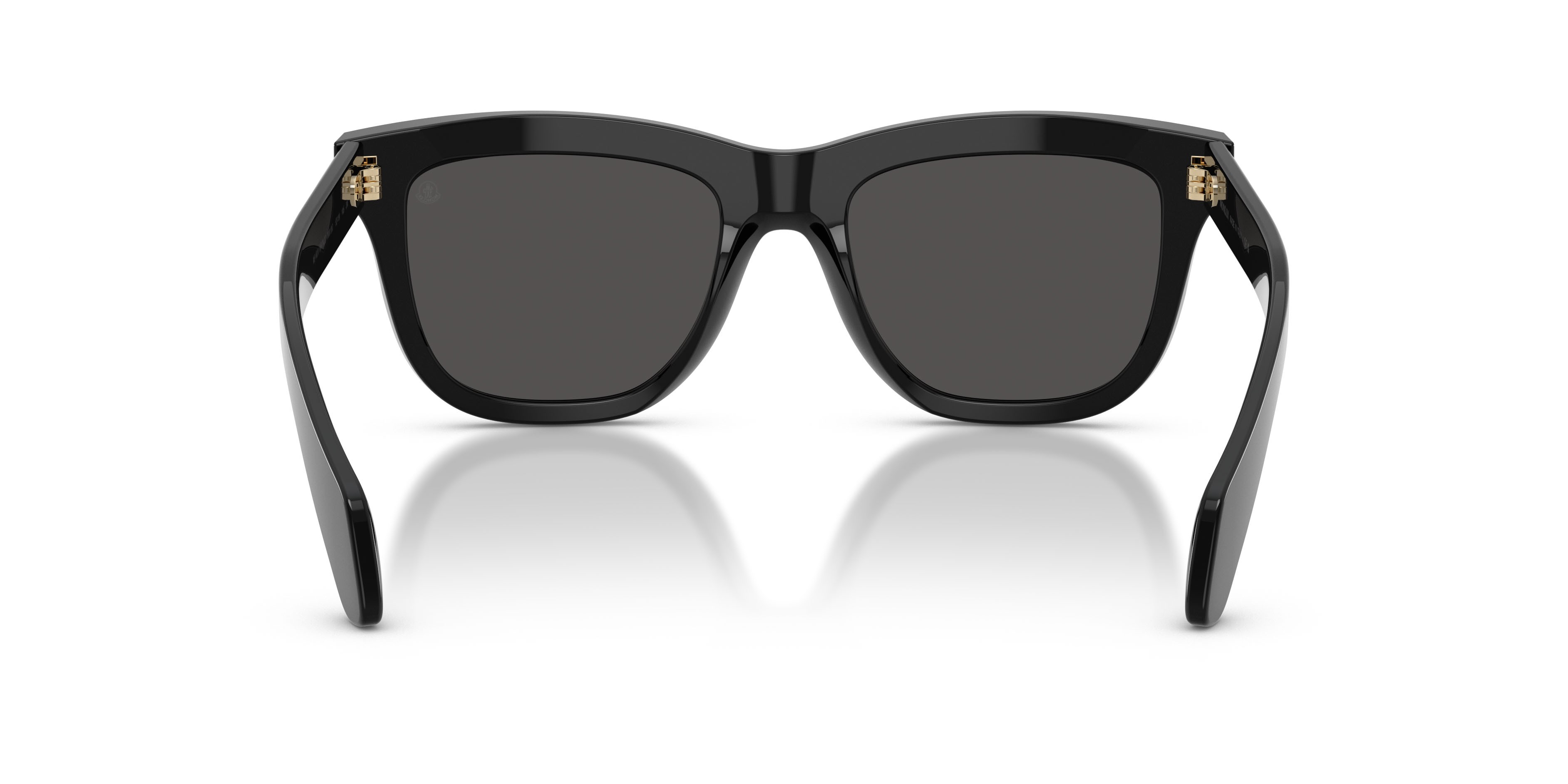 Occhiali da sole Moncler Bronzz ME 6023 (300187) colore nero lucido forma quadrato lenti grigio scuro tinta unita