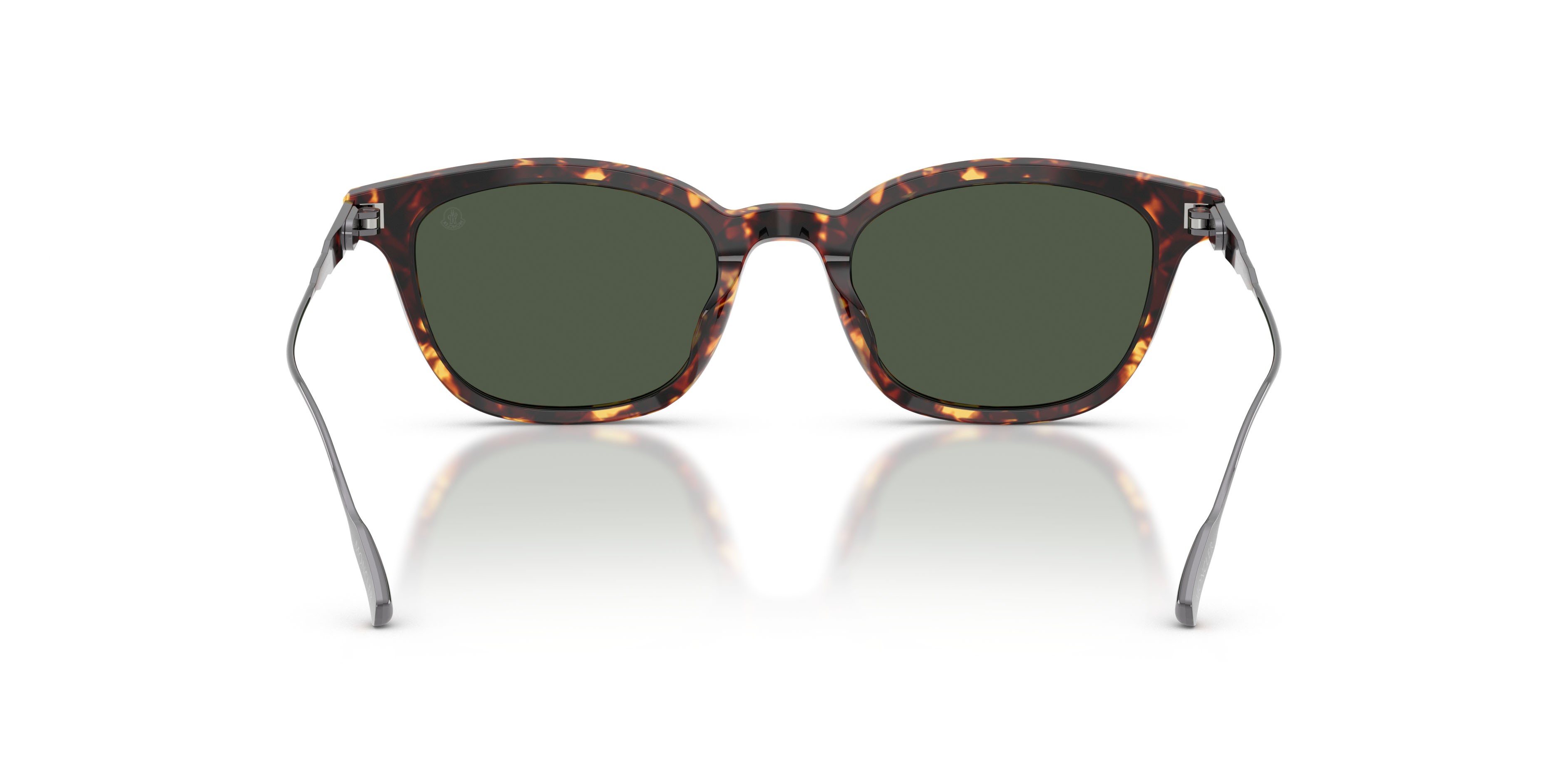 Occhiali da sole Moncler Lentis ME 6027D (30389A) colore marrone scuro tartarugato forma pantos lenti verde scuro