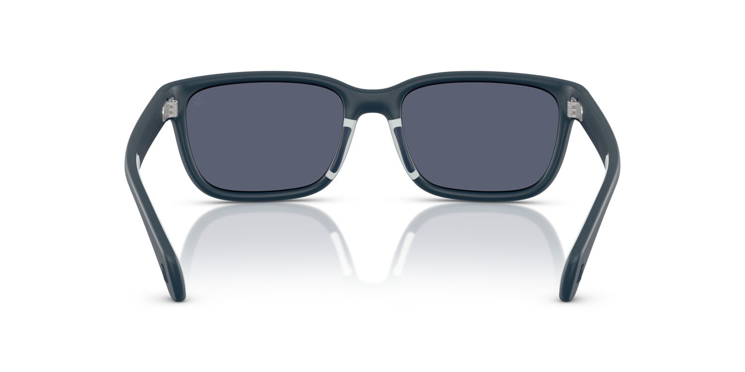 Sunglasses Moncler Slicka ME 8002 (50082V) color blu opaco shape square lenses polarizzata blu scuro
