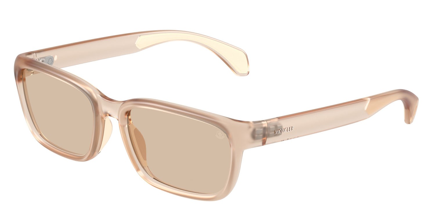 Sunglasses Moncler Slicka ME 8002 (500993) color rosa perlaceo shape square lenses rosa