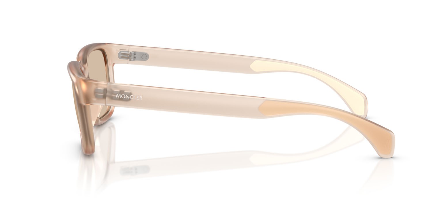 Sunglasses Moncler Slicka ME 8002 (500993) color rosa perlaceo shape square lenses rosa