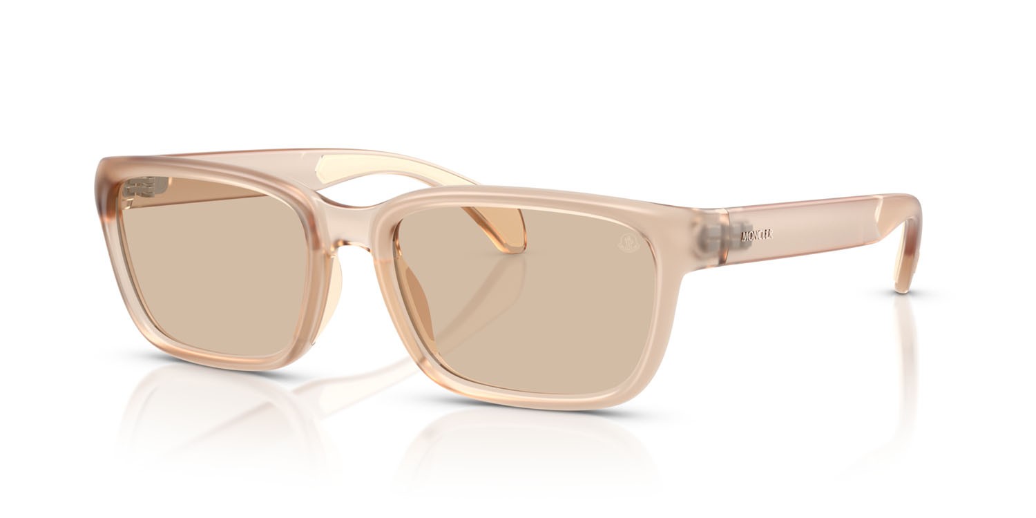 Sunglasses Moncler Slicka ME 8002 (500993) color rosa perlaceo shape square lenses rosa