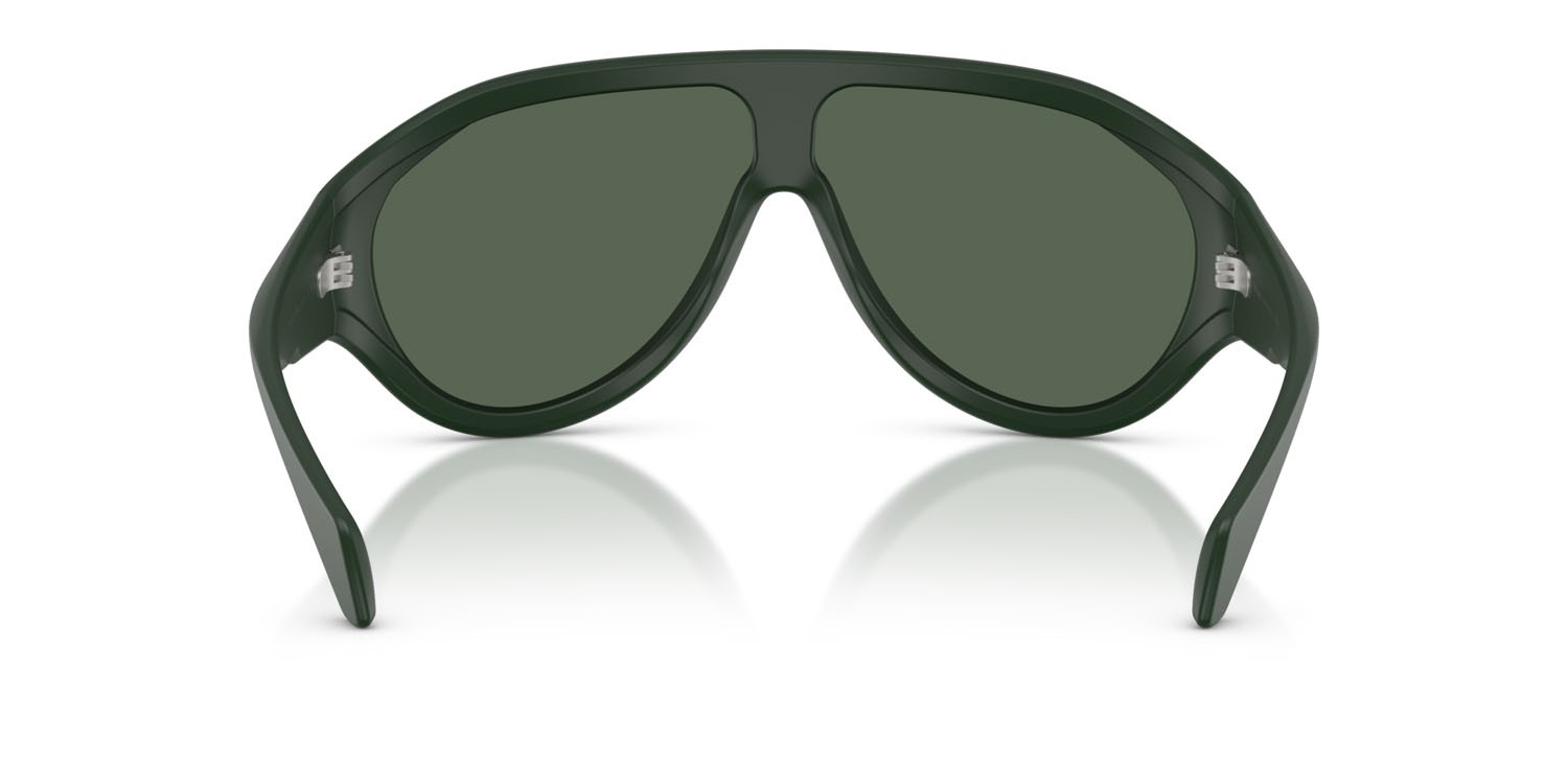 Occhiali da sole Moncler Bombolle ME 8009U (502971) colore verde scuro opaco forma ovale lenti verde scuro tinta unita