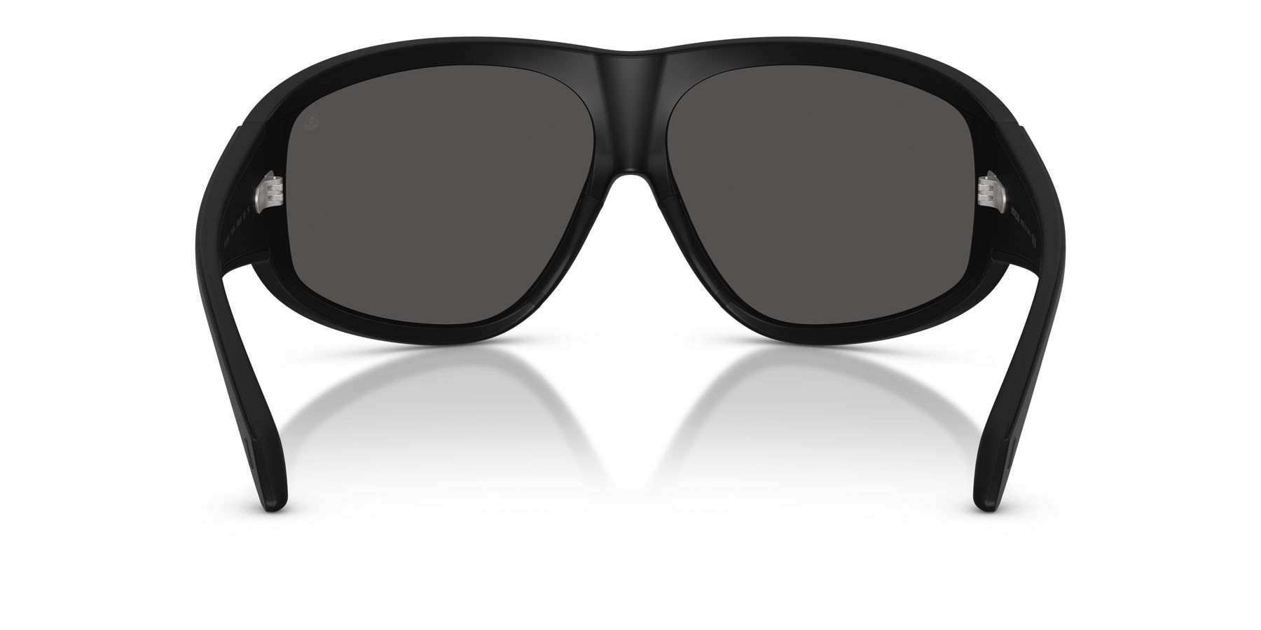 Occhiali da sole Moncler Thyra ME 8016U (500687) colore nero opaco forma ovale lenti grigio scuro tinta unita