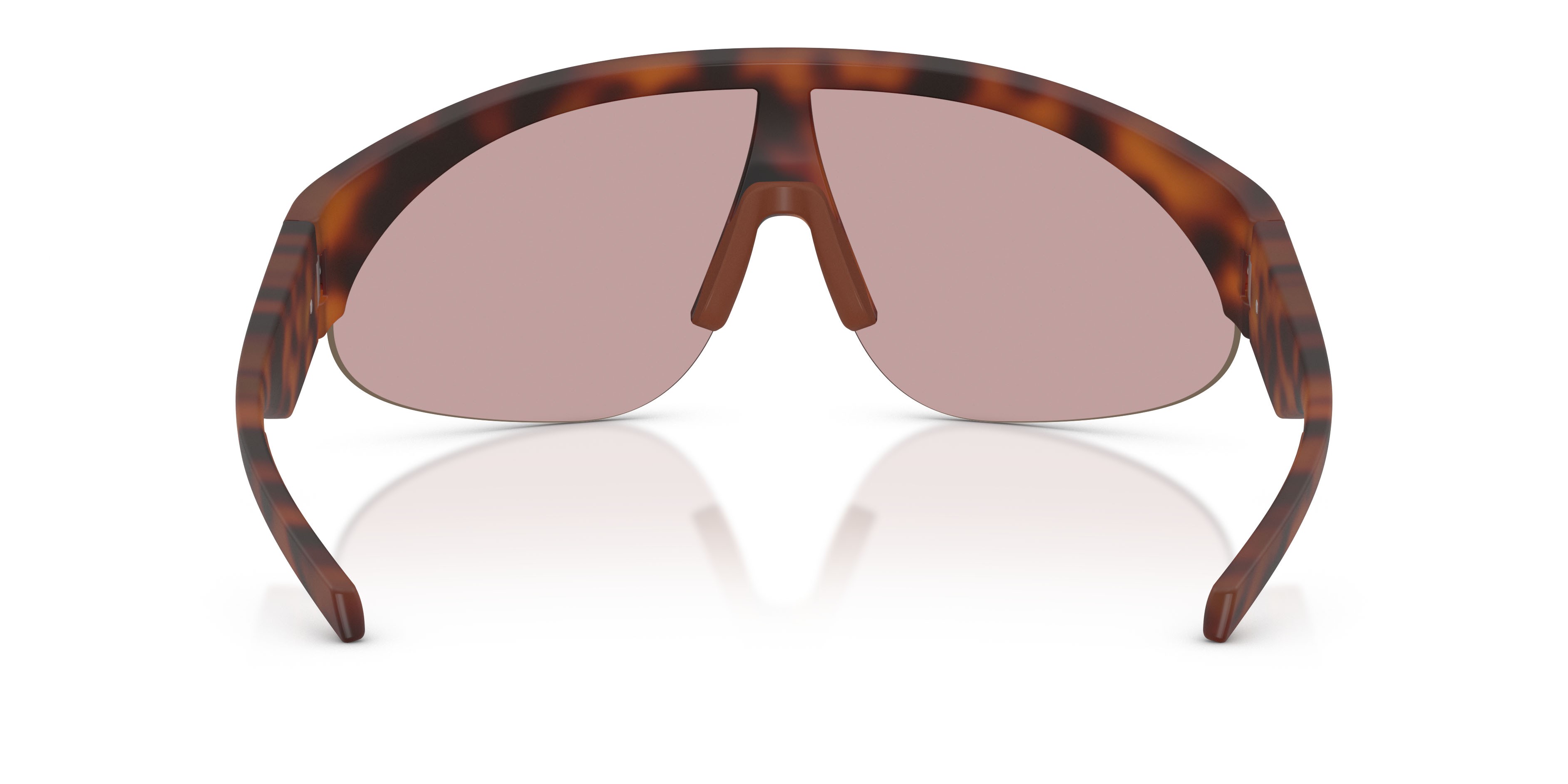 Sunglasses Moncler Myrr ME 8019U (50267J) color gomma havana shape oval lenses marrone chiaro specchiato oro