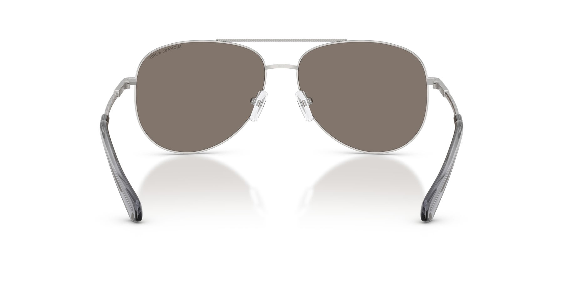 Occhiali da sole Michael Kors Perledo MK 1172 (18936G) colore argento forma aviator lenti argento specchiato