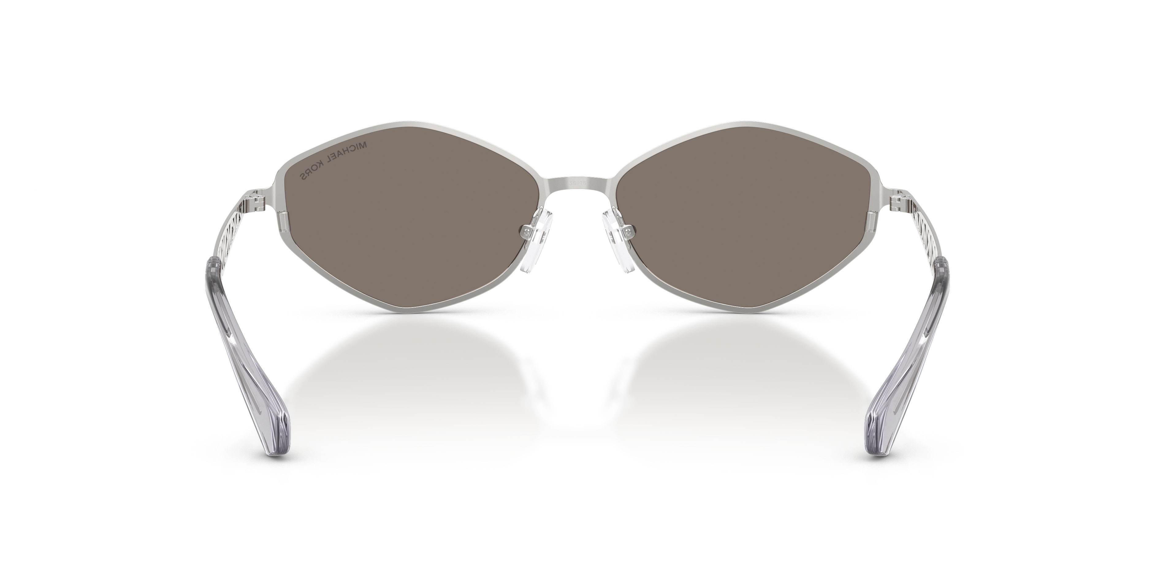 Occhiali da sole Michael Kors Gold Coast MK 1181 (18936G) colore argento forma irregolare lenti argento specchiato