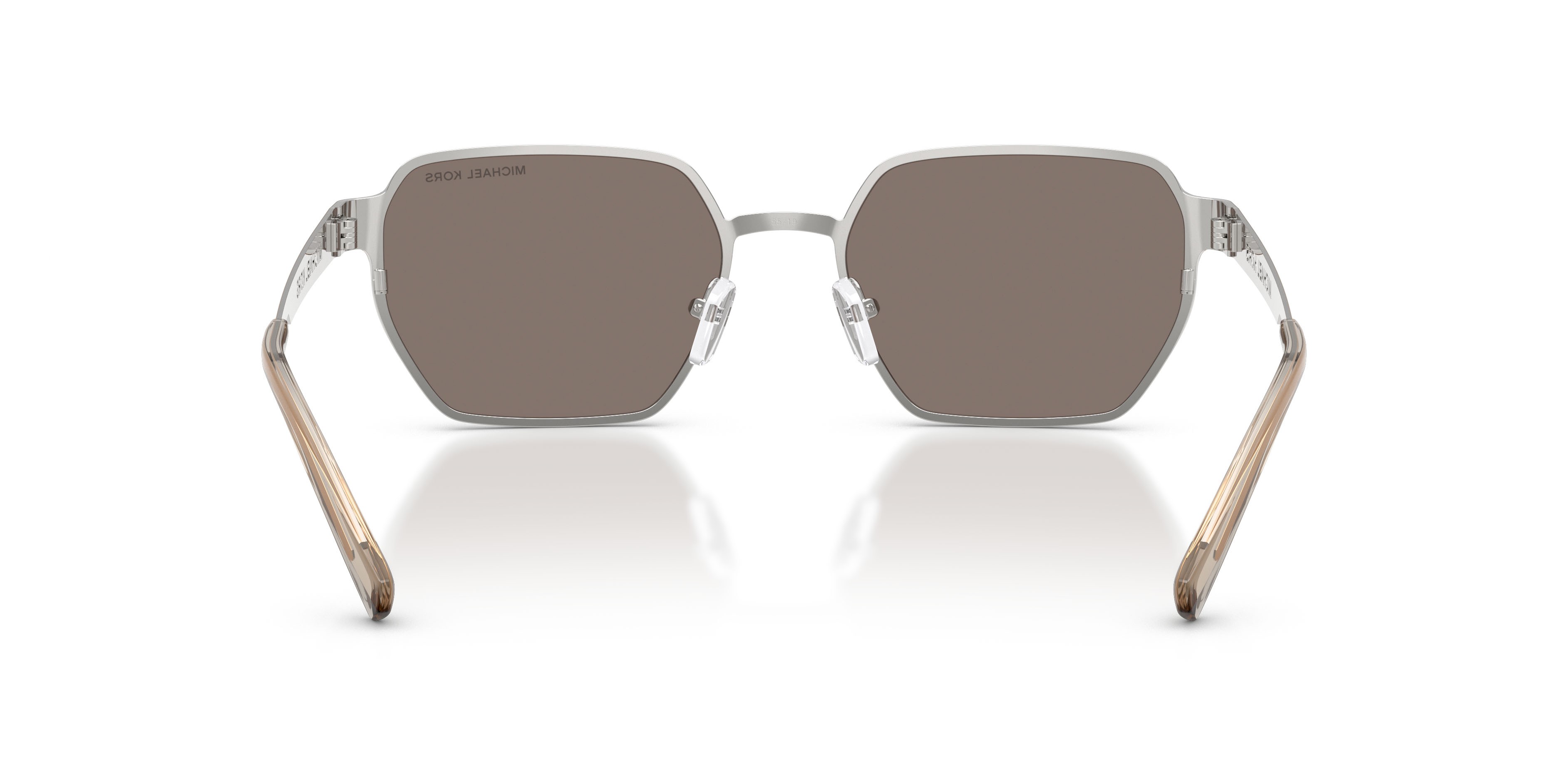 Occhiali da sole Michael Kors Madagascar MK 1183 (10145A) colore oro opaco forma irregolare lenti marrone